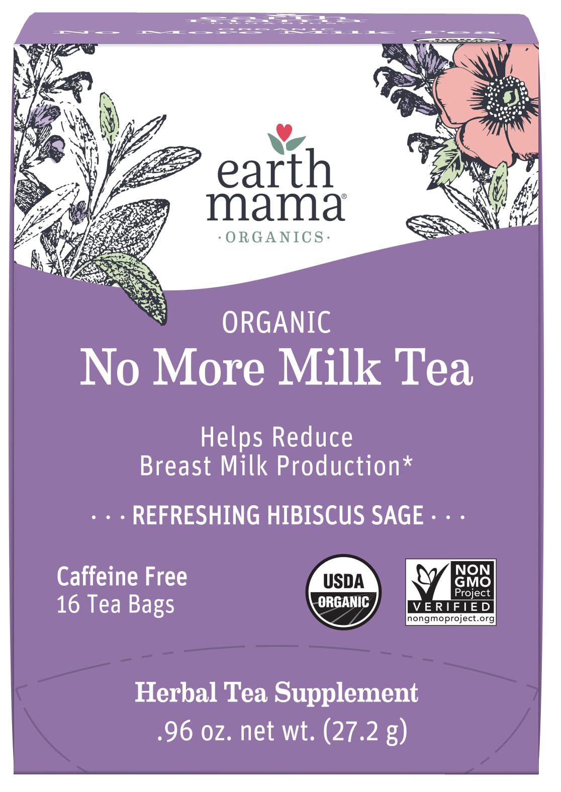 Earth Mama Organic Third Trimester Tea Bags | 100% USDA Organic Herbal Tea for Late Pregnancy Comfort + Childbirth Preparation, 16 Teabags Per Box (2-Pack) Nirvana Guru