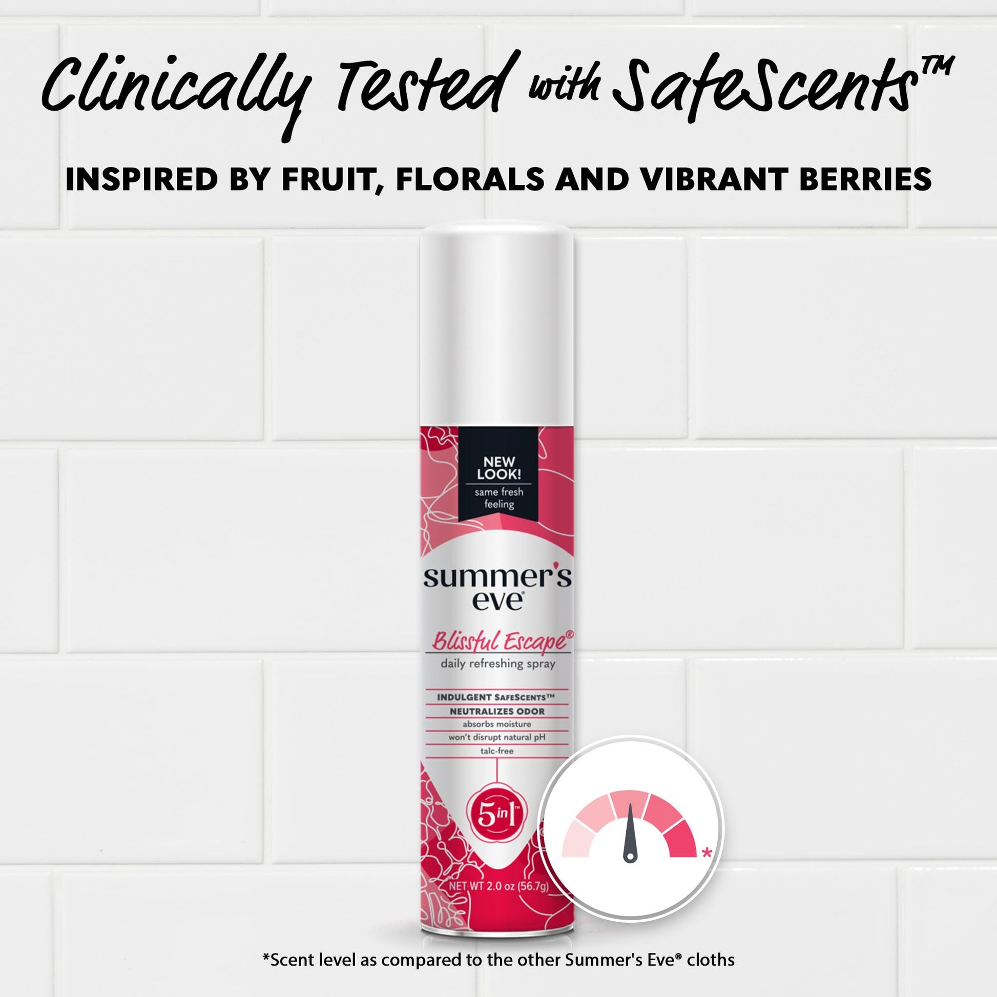 Summer's Eve Blissful Escape Daily Refreshing Feminine Spray, 2 oz Nirvana Guru