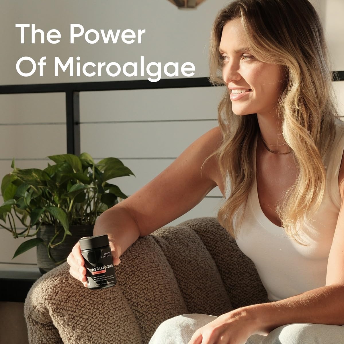 Sports Research Triple Strength Astaxanthin 12mg with Organic Coconut Oil - Antioxidant Supplement, Non-GMO Verified & Gluten Free - 60 Softgels - Nirvana Guru