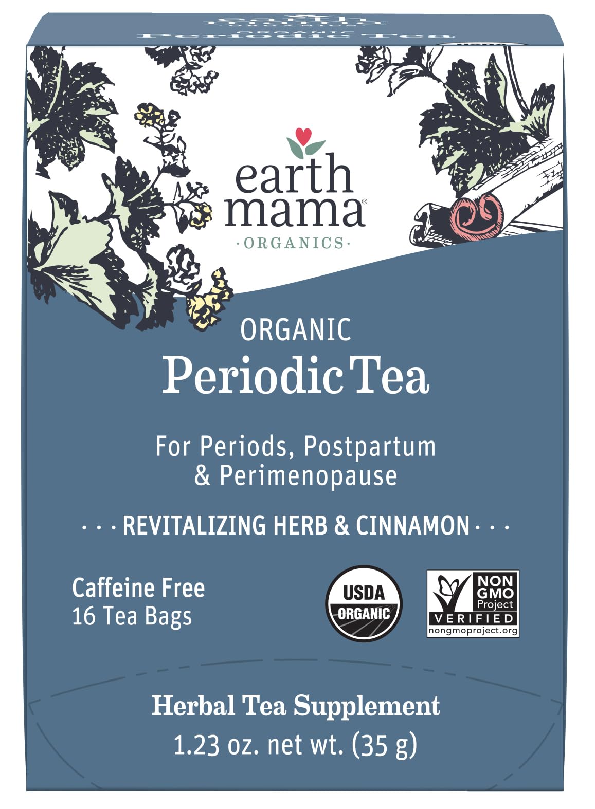 Earth Mama Organic Third Trimester Tea Bags | 100% USDA Organic Herbal Tea for Late Pregnancy Comfort + Childbirth Preparation, 16 Teabags Per Box (2-Pack) Nirvana Guru