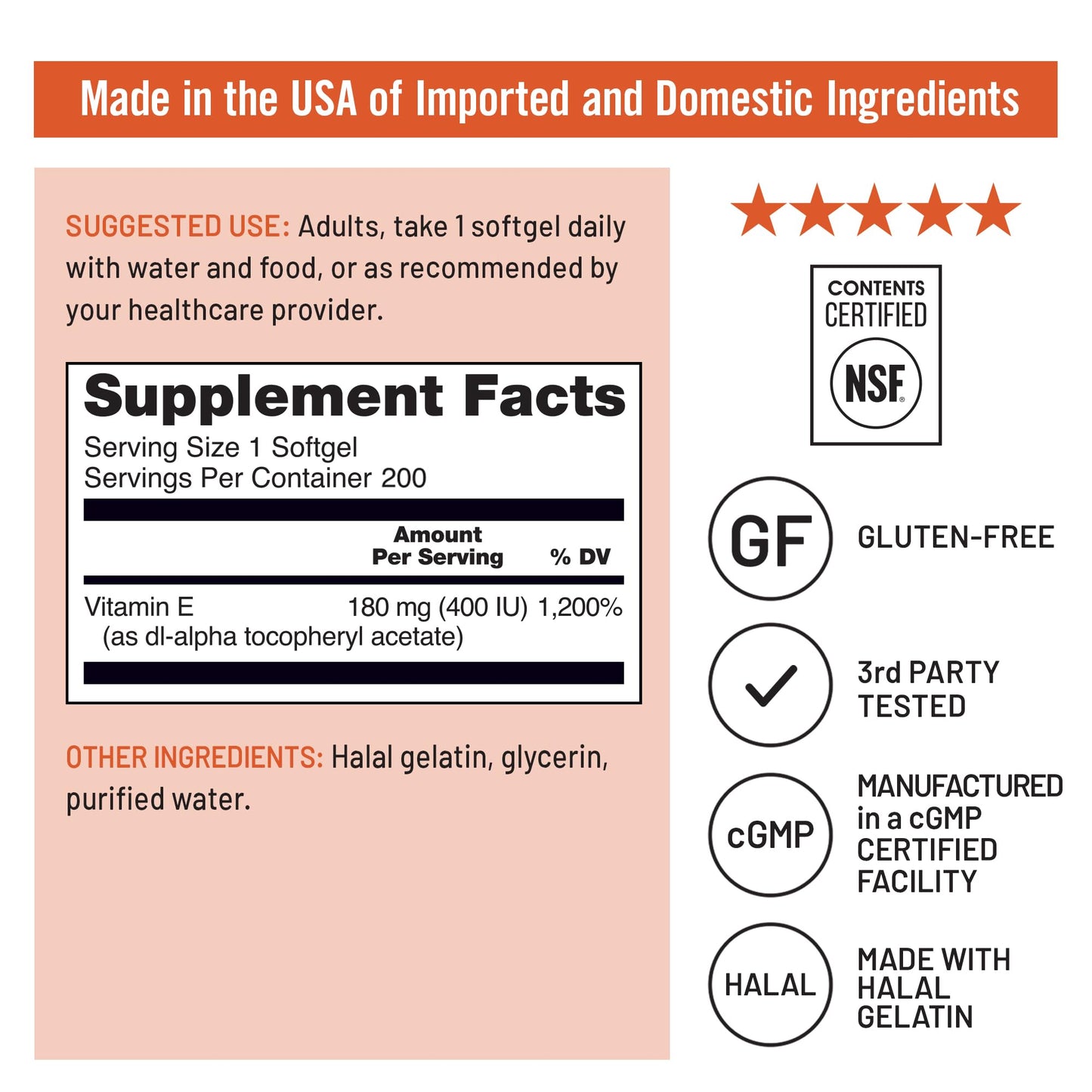 NatureWise Vitamin E 400 IU Softgels (180mg DL-Alpha) - Dairy, Gluten & Soy Free - Antioxidant-Rich Dietary Supplement for Skin, Heart, and Immune Health Support - 4-Month Supply, 120 Count Nirvana Guru