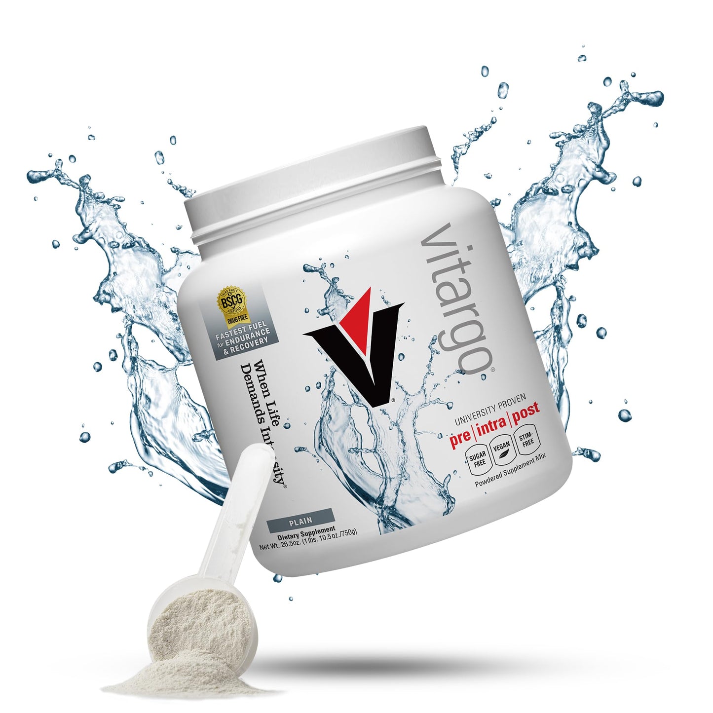 Vitargo Carbohydrate Powder, 2X Faster Absorbing, 4.4 LB Plain, Pre, Intra & Post, Sugar-Free Complex Carb Powder for Recovery, Endurance & Muscle Gain, Made in USA Nirvana Guru