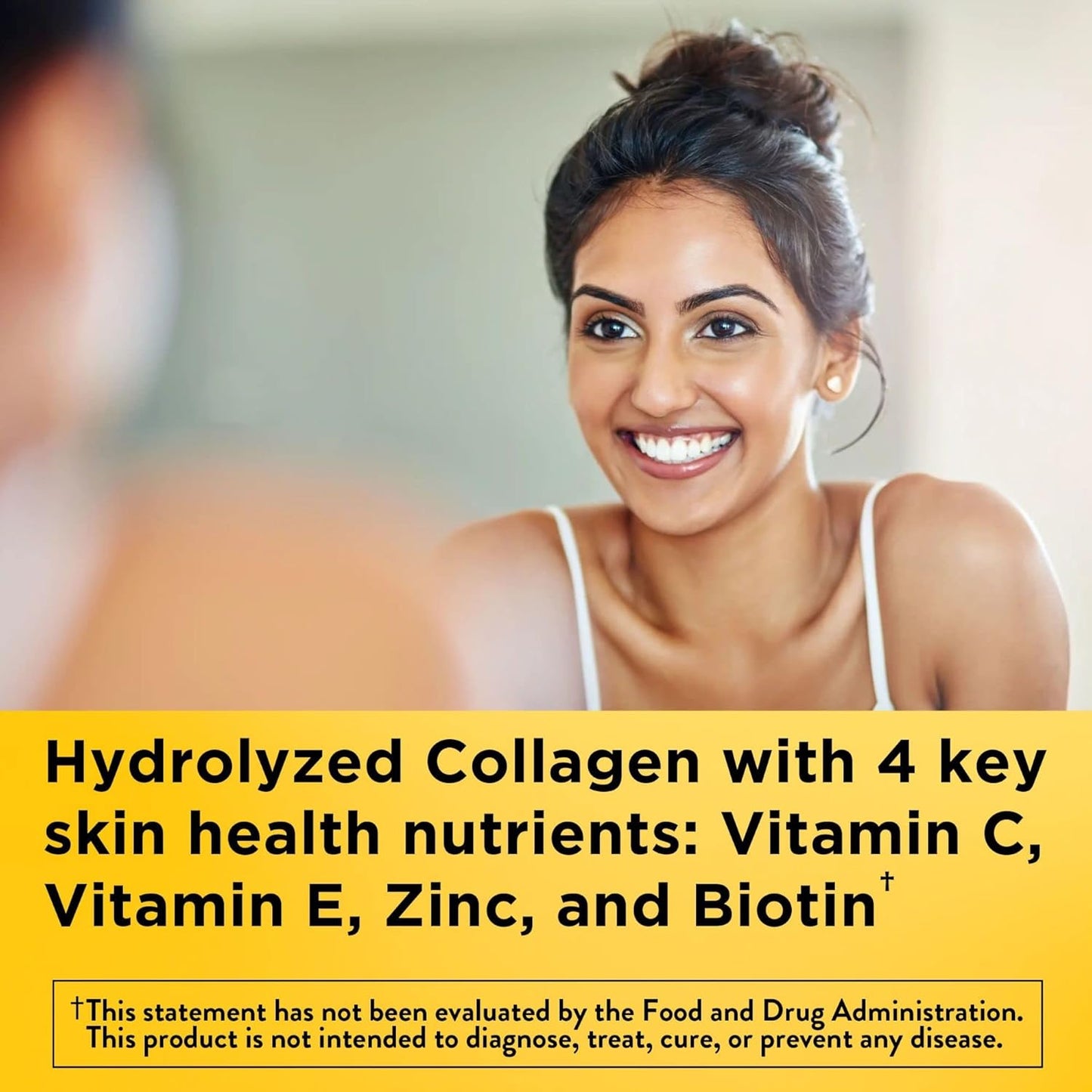 Nature Made Collagen Gummies with Vitamin C, Zinc and Biotin, Hydrolyzed Collagen Peptides Supplement for Healthy Skin Support, 60 Gummies, 60 Day Supply - Nirvana Guru