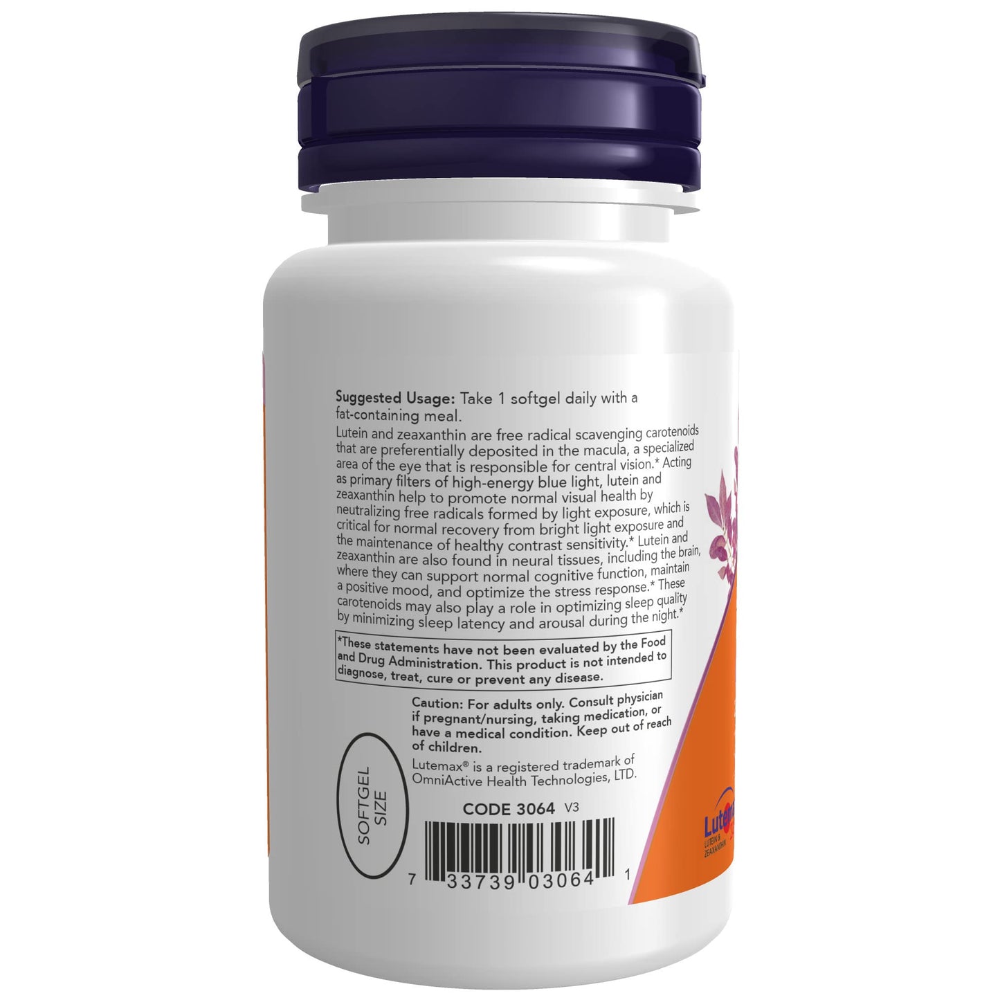 NOW Foods Supplements, Lutein & Zeaxanthin with 25 mg Lutein and 5 mg Zeaxanthin, 60 Softgels - Nirvana Guru