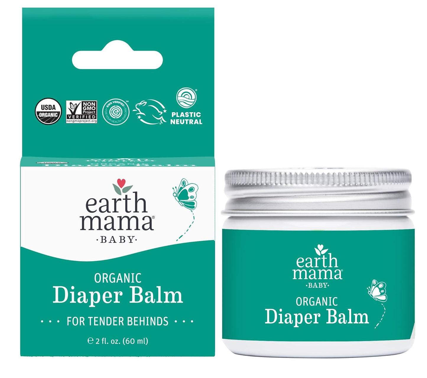 Earth Mama Nipple Butter™ & Diaper Balm | Nipple Cream & Organic Skincare for Baby | Breastfeeding & Postpartum Essentials Bundle Nirvana Guru