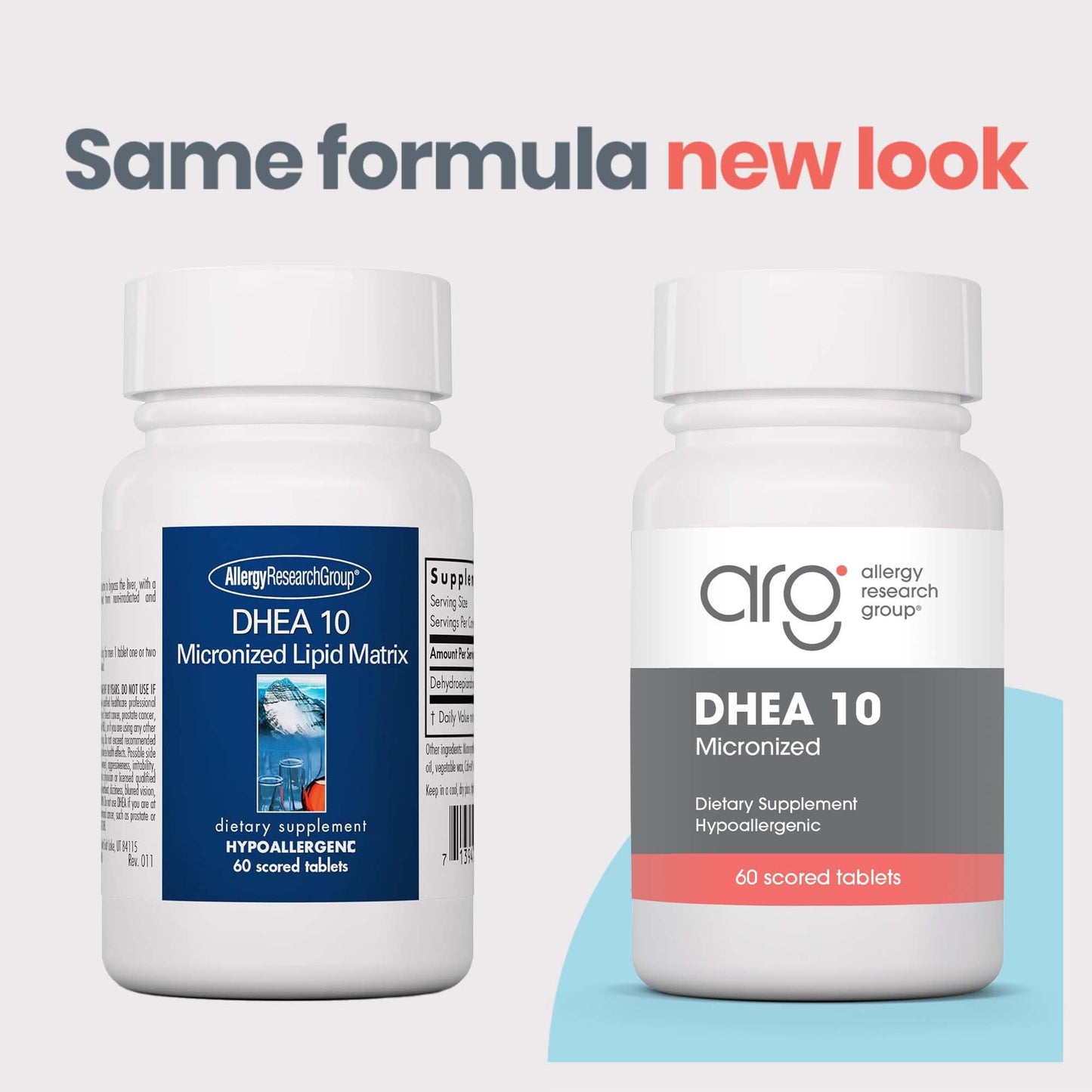 Allergy Research Group DHEA 25mg Supplement - Hormone Support for Men & Women, Micronized Lipid Matrix, Hypoallergenic, Soy-Free, Scored Tablets - 60 Count Nirvana Guru