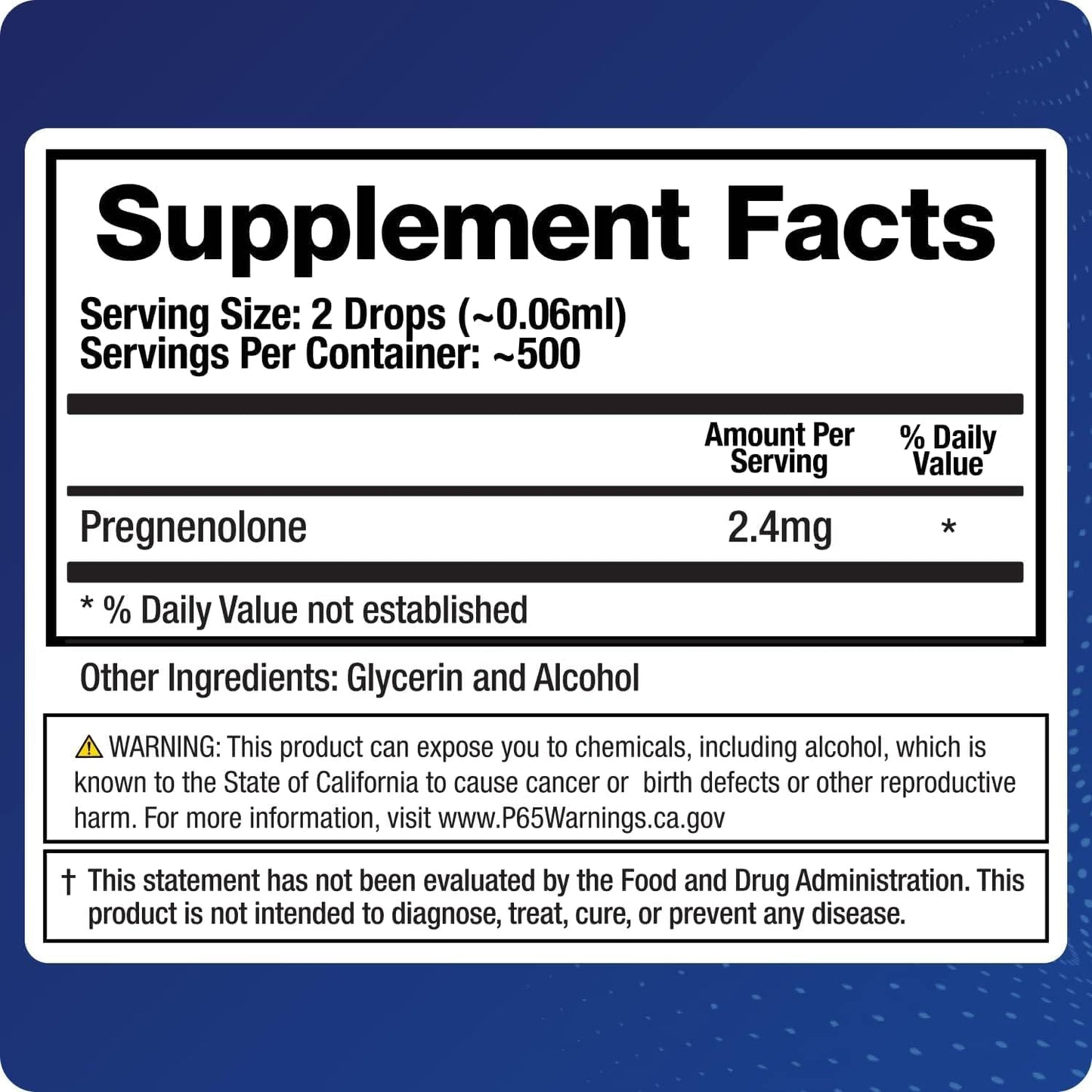 BioMatrix Pregnenolone Supplement, Sublingual Micronized Liquid for Memory, Mood, Brain Health | 3X Better Absorption Than Capsules (30 ml) - 30-60 Day Supply Nirvana Guru