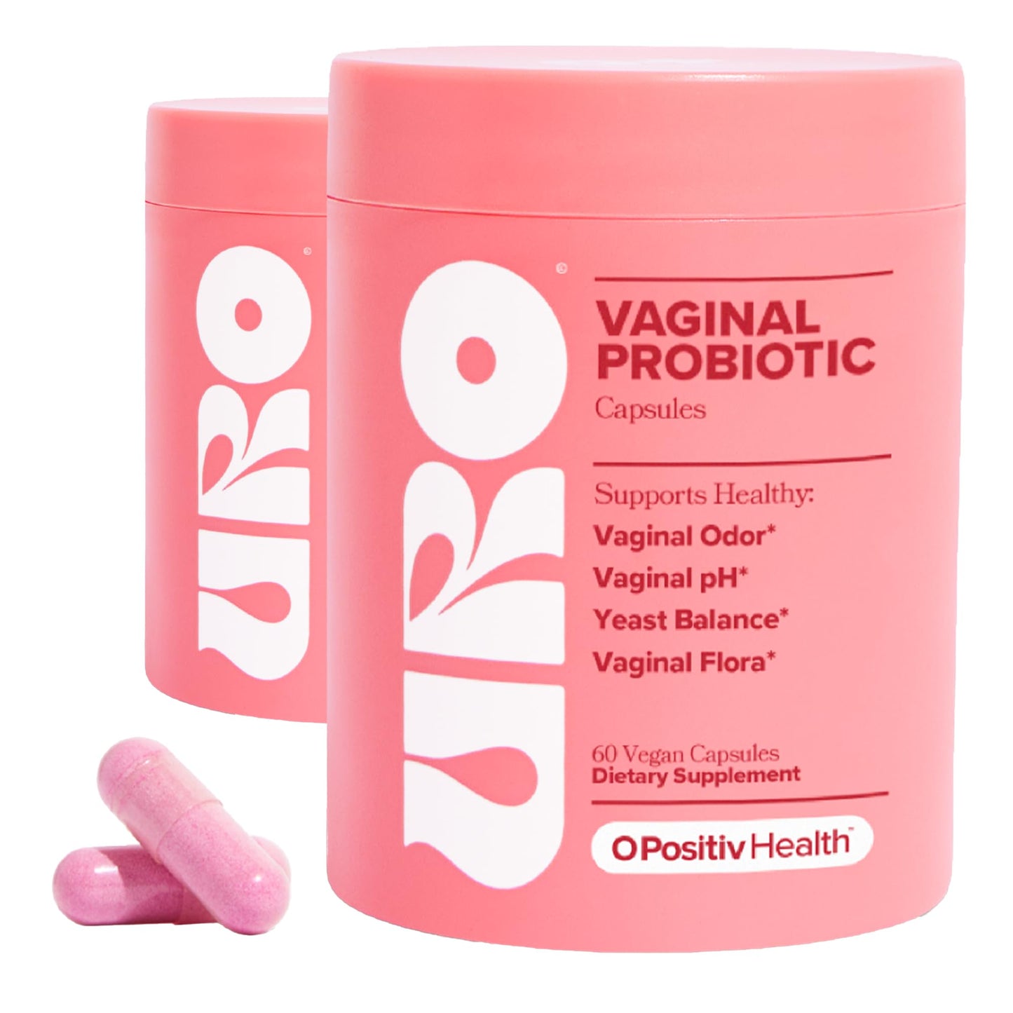 O Positiv URO Vaginal Probiotics for Women pH Balance with Prebiotics & Lactobacillus Probiotic Blend - Vaginal Health Supplement - Promote Healthy Vaginal Odor & Vaginal Flora, 60 Count (Pack of 1) Nirvana Guru