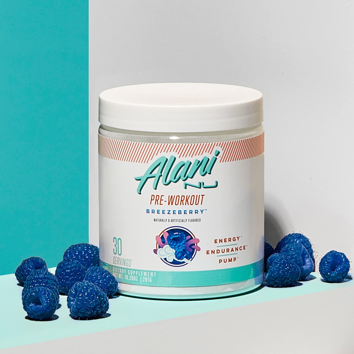 Alani Nu Pre Workout Powder Hawaiian Shaved ICE, Amino Energy Boost, Endurance Supplement, Sugar Free, 200mg Caffeine, L-Theanine, Beta-Alanine, L-Citrulline, 30 Servings Nirvana Guru
