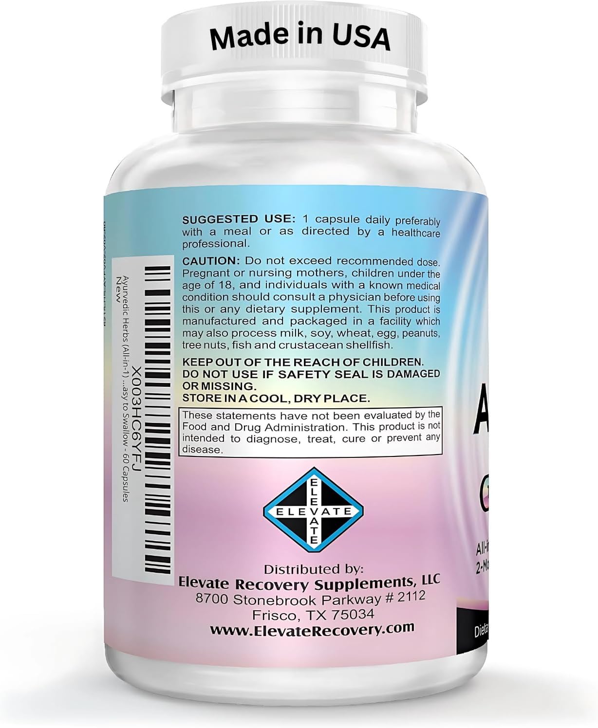 2-Month Ayurvedic Herbs (All-in-1) Supplement Blend - Ayurveda Mind Body Spirit Herbal Complex Pills with 17 Active Ingredients - Natural Ayurvedic Supplements | 60-Day Supply | 60 Capsules Nirvana Guru