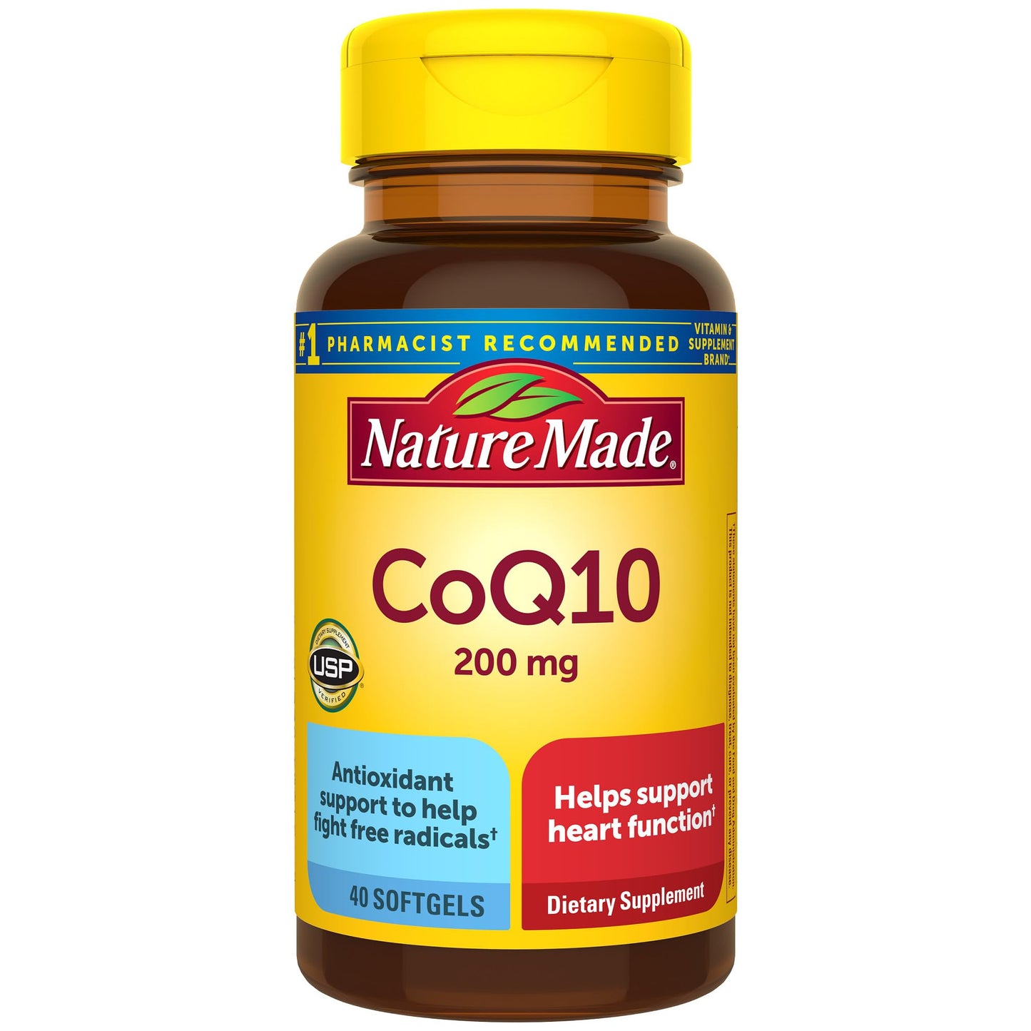 Nature Made CoQ10 200mg, Dietary Supplement for Heart Health Support, 80 Softgels, 80 Day Supply - Nirvana Guru