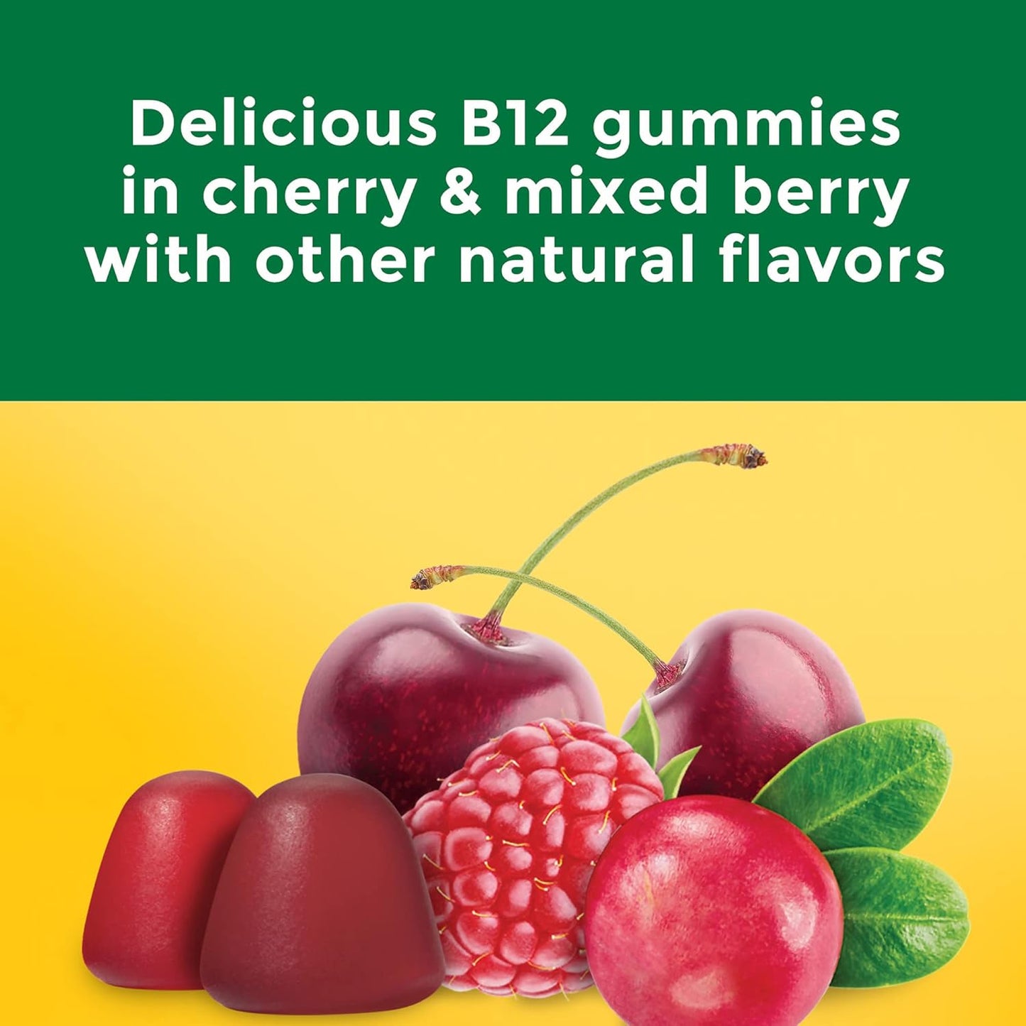 Nature Made Extra Strength Vitamin B12 Gummies, 3000 mcg per serving, B12 Vitamin Supplement for Energy Metabolism Support, 60 Gummy Vitamins, 30 Day Supply - Nirvana Guru