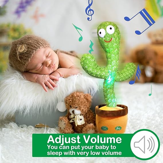 Pbooo Interactive Dancing Talking Cactus and Crawling Baby Toy Set - Perfect for Fun and Development nirvanaguru