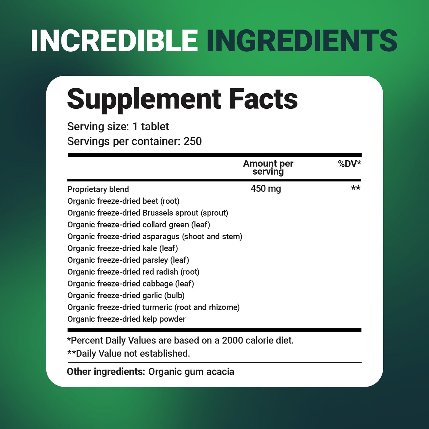 Dr. Berg's Greens Superfood Cruciferous Vegetable Tablets - Vegetable Supplements for Adults w/ 11 Phytonutrient Super Greens Tablets - Energy, Immune System & Liver Veggie Tablets - 90 Tablets - Nirvana Guru
