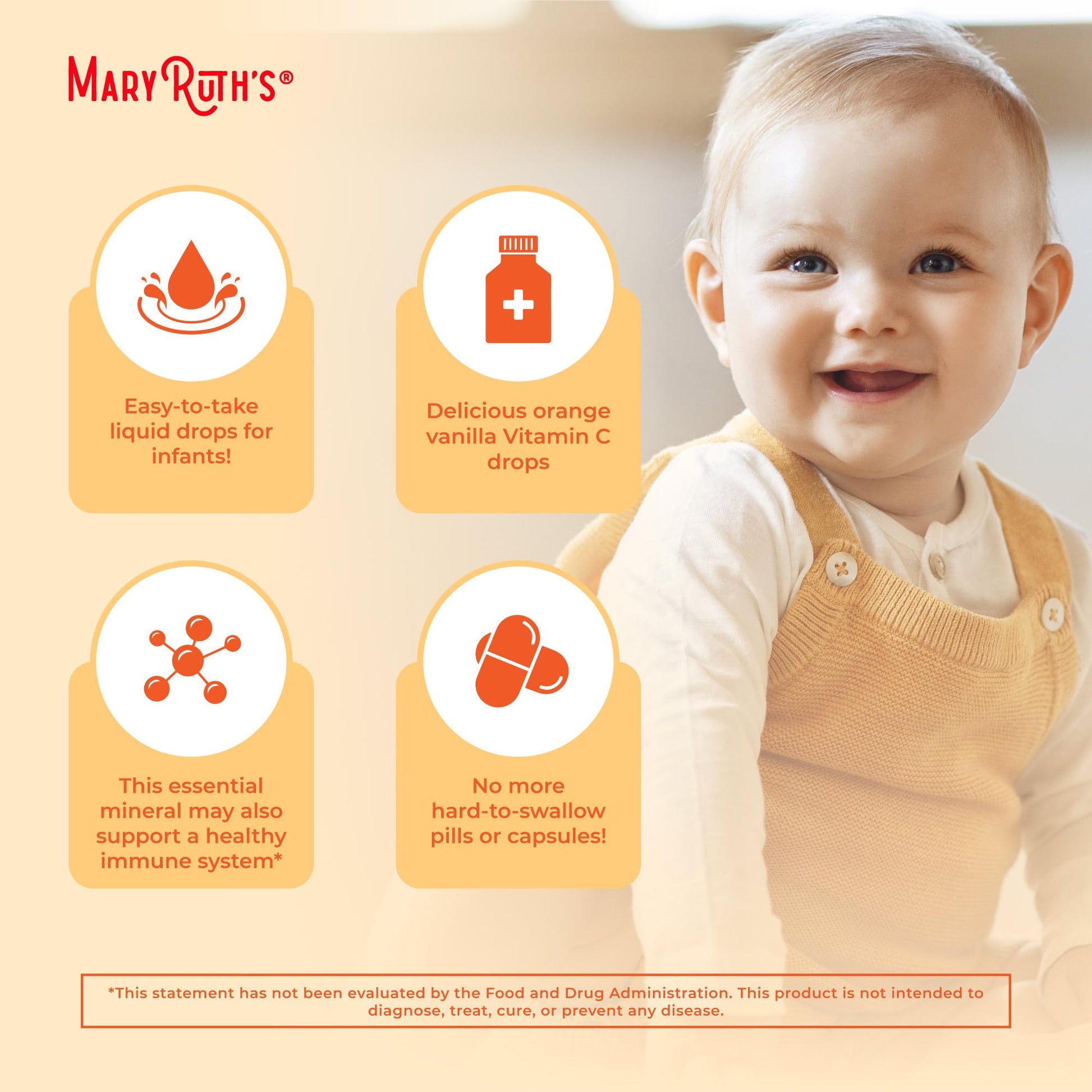MaryRuth Organics Toddler Vitamin C Drops | USDA Organic Vitamin C Liquid Drops for Toddler | Ages 1-3 Years | Vitamin for Immune Support & Overall Health | Vegan | Non-GMO | Gluten Free | 30 Servings - Nirvana Guru