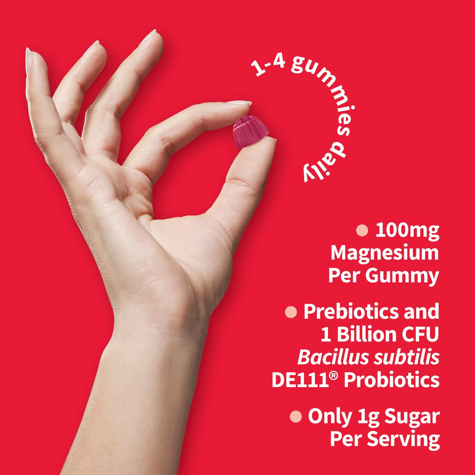 Garden of Life - Dr Formulated Magnesium Citrate Supplement with Prebiotics & Probiotics for Stress, Sleep & Recovery - Vegan, Gluten Free, Kosher, Non-GMO, No Added Sugars – 60 Raspberry Gummies - Nirvana Guru