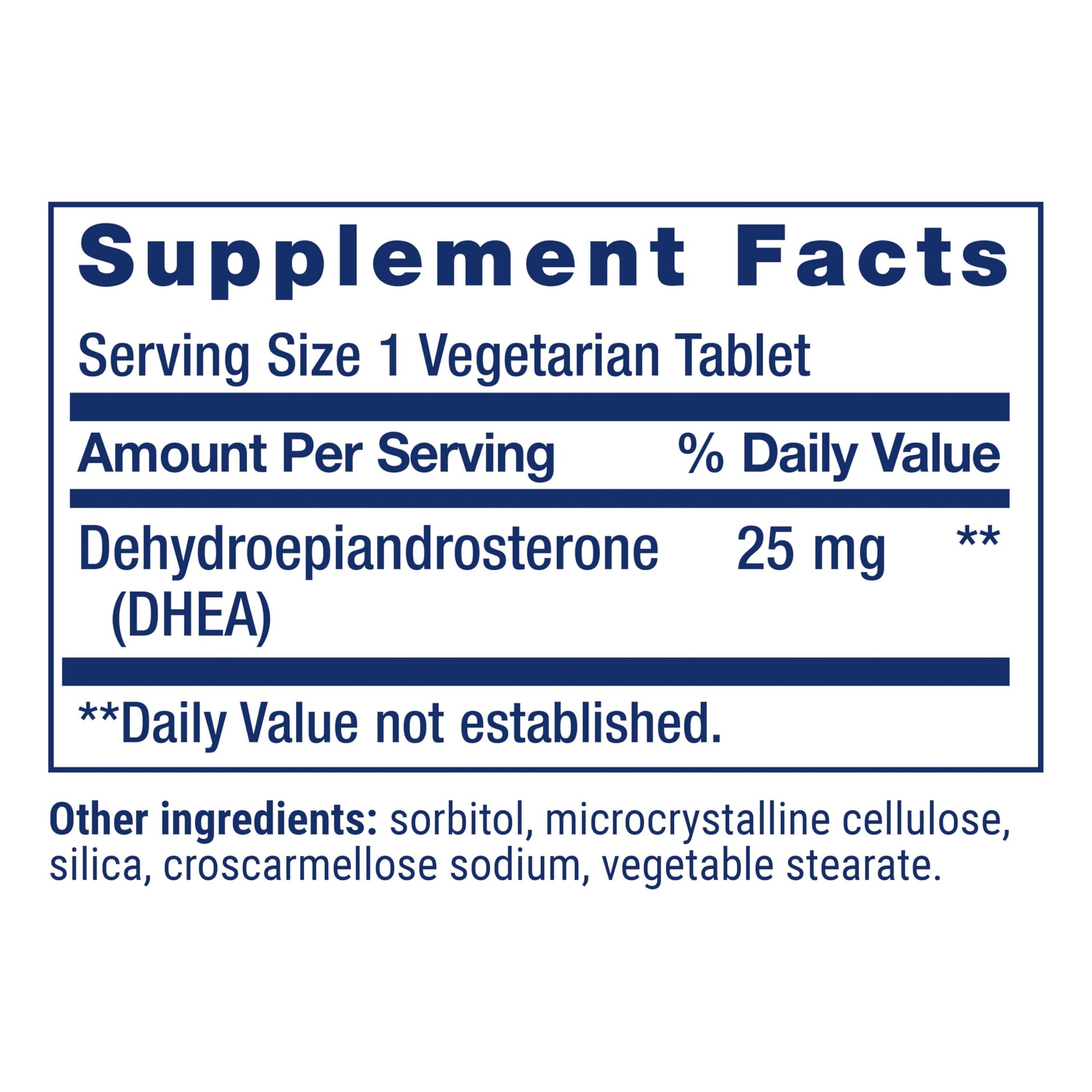Life Extension DHEA 25 mg – For Hormone Balance, Immune Support, Sexual Health and Anti-Aging - Supports Memory & Mood - Non-GMO, Gluten-Free, Vegetarian - 100 Dissolve-In-Mouth Tablets - Nirvana Guru