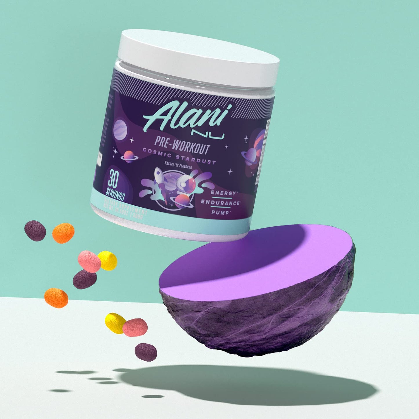 Alani Nu Pre Workout Powder Hawaiian Shaved ICE, Amino Energy Boost, Endurance Supplement, Sugar Free, 200mg Caffeine, L-Theanine, Beta-Alanine, L-Citrulline, 30 Servings Nirvana Guru