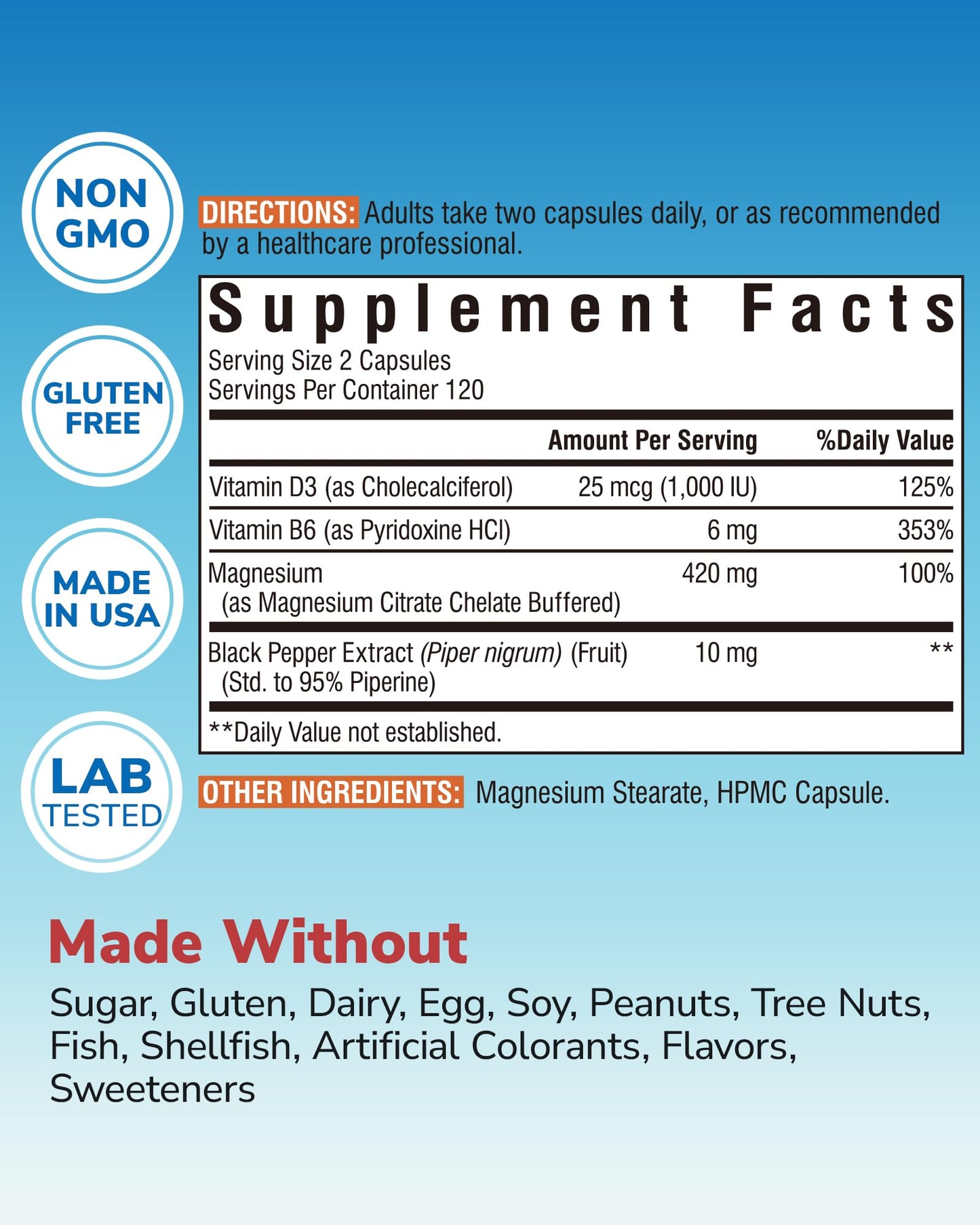 10 in 1 Magnesium Complex, 420mg Elemental Magnesium | Ultra Strength, Max Absorption | Chelated Magnesium Supplement for Sleep, Nerves & Heart Health | Non-GMO, 120 Vegan Capsules Nirvana Guru