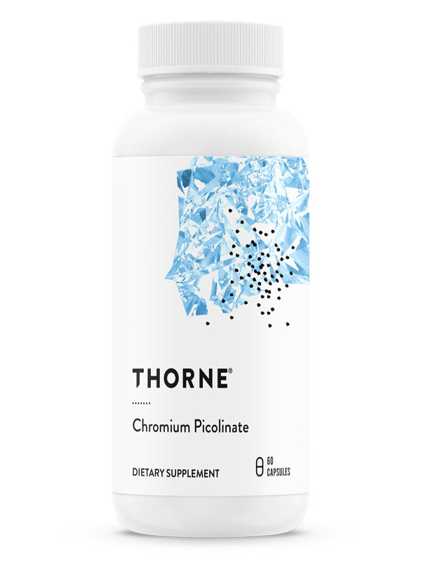 THORNE Chromium Picolinate - Essential Mineral Supplement for Healthy Metabolism Support* - Supports Carbohydrate Cravings* - Dairy, Soy & Gluten-Free - 60 Capsules Nirvana Guru