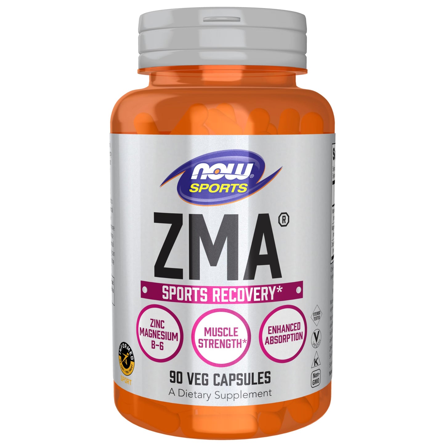 NOW Foods Sports Nutrition, ZMA (Zinc, Magnesium and Vitamin B-6), Enhanced Absorption, Sports Recovery*, 180 Capsules Nirvana Guru