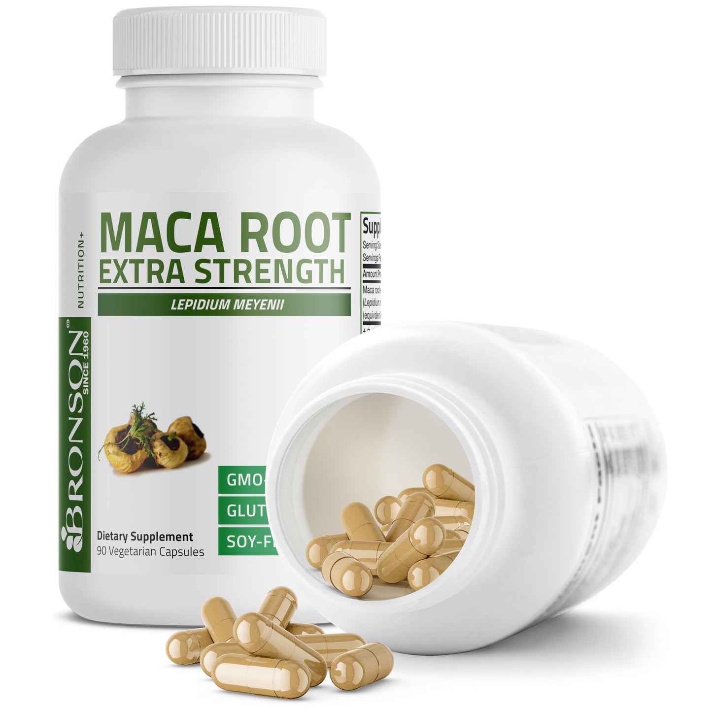 Bronson Maca Root Extra Lepidium Meyenii, Non-GMO, 120 Vegetarian Capsules