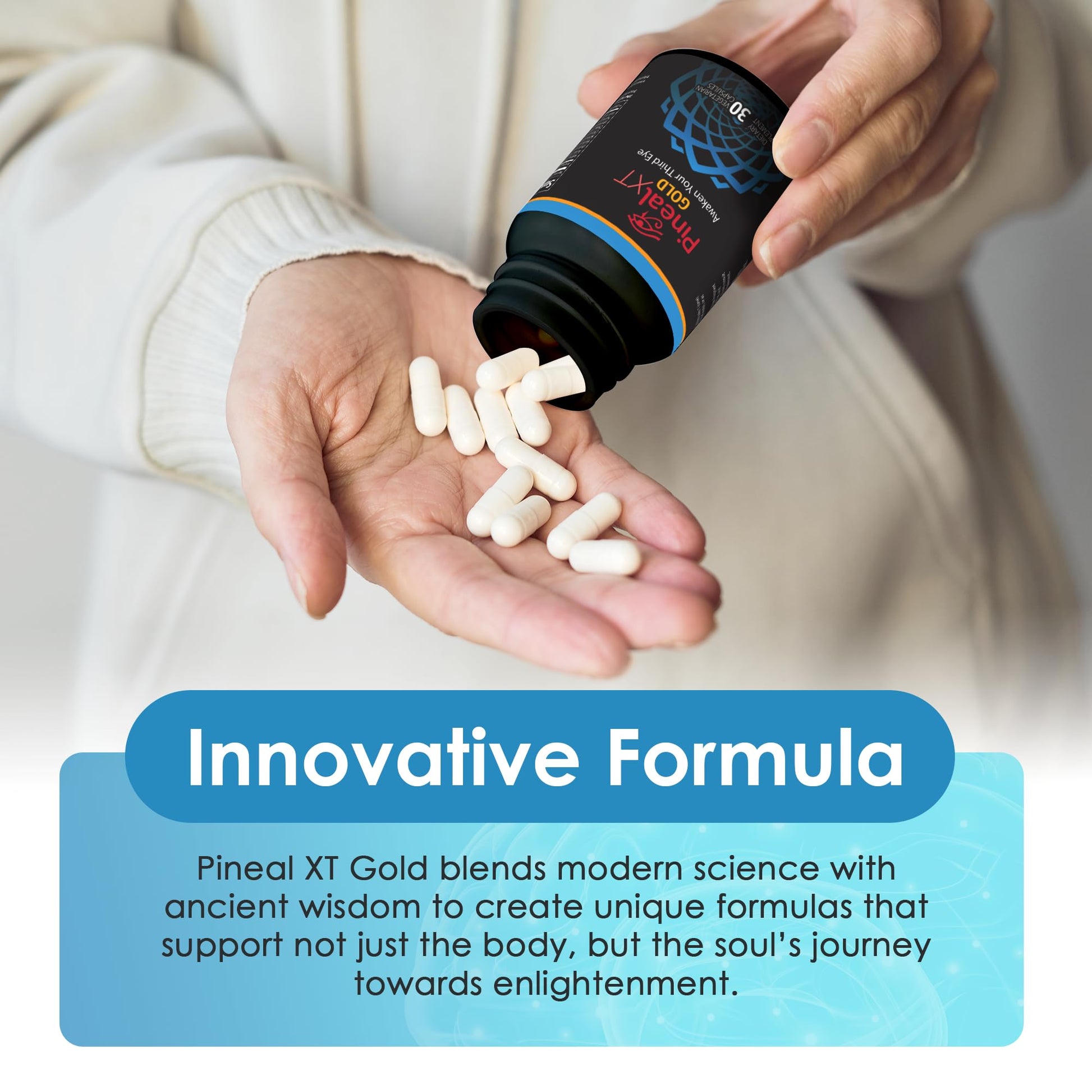 Pineal XT Gold - Pineal Gland Supplement - Third Eye Awakening - Focus and Memory Supplement for Brain - 7 Powerful Ingredients Decalcify, Detox, and Activate Your Pineal Gland Nirvana Guru