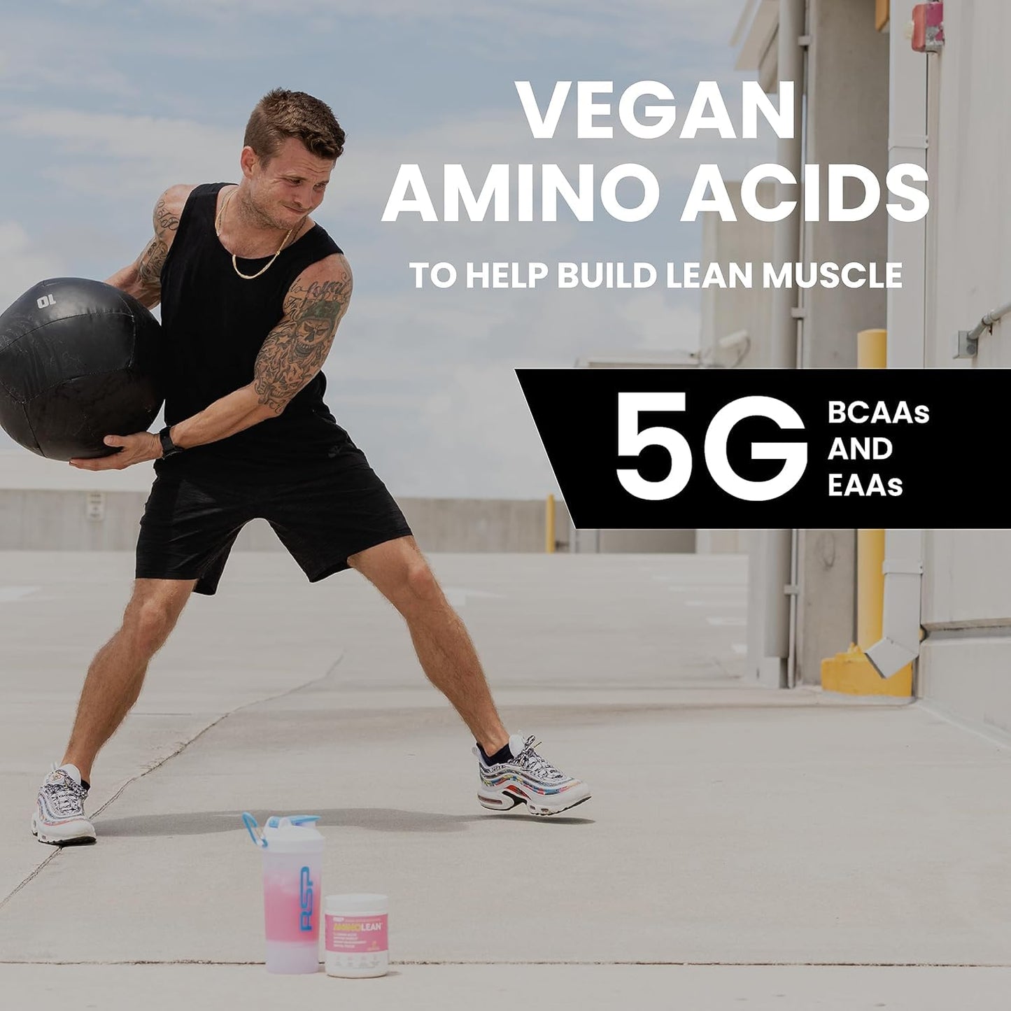 RSP NUTRITION AminoLean Pre Workout Powder, Amino Energy & Weight Management with Vegan BCAA Amino Acids, Natural Caffeine, Preworkout Boost for Men & Women, 30 Serv, Pink Lemonade… Nirvana Guru