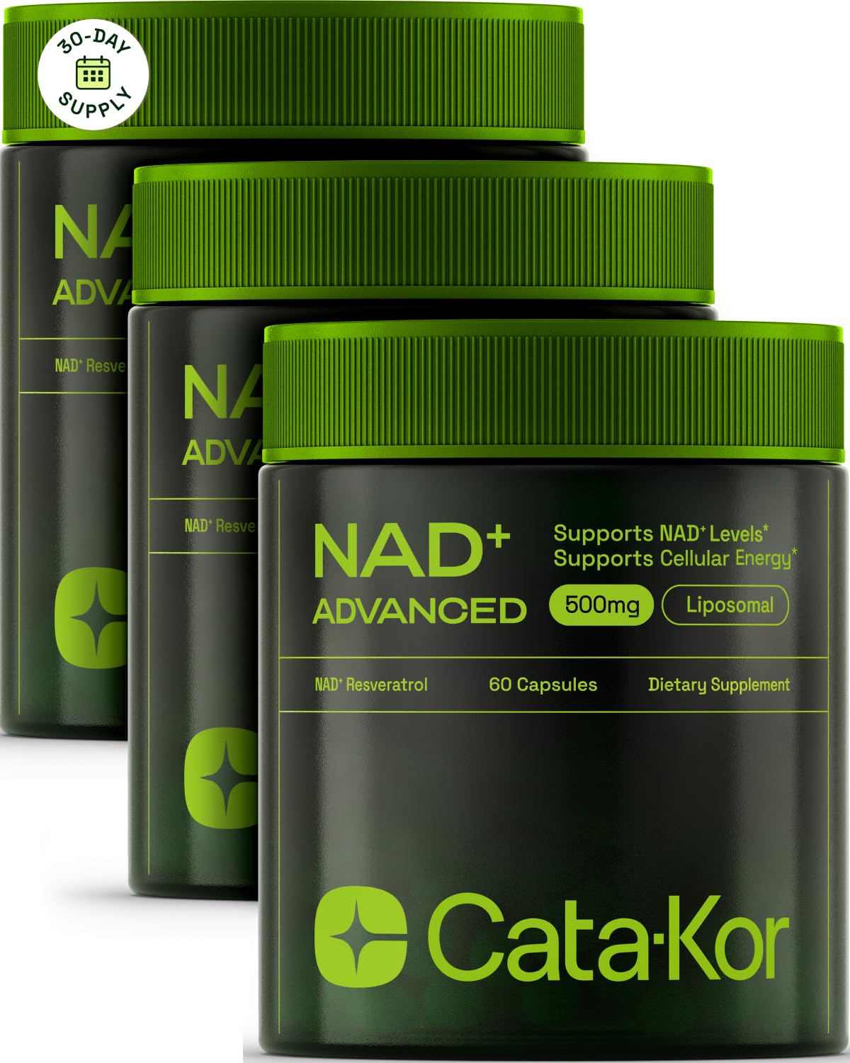 NMNH Supplement Alternative – Liposomal NAD + Resveratrol – 30-Day Supply – High Purity NAD Supplement for Energy & Healthy Aging – 60 Capsules Nirvana Guru