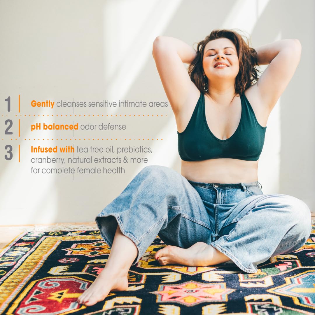 vH essentials, Ph Balanced Daily Feminine Wash, Tea Tree Oil & Prebiotic, 6, Fl Oz, (Pack Of 1) 54306 Clear Nirvana Guru