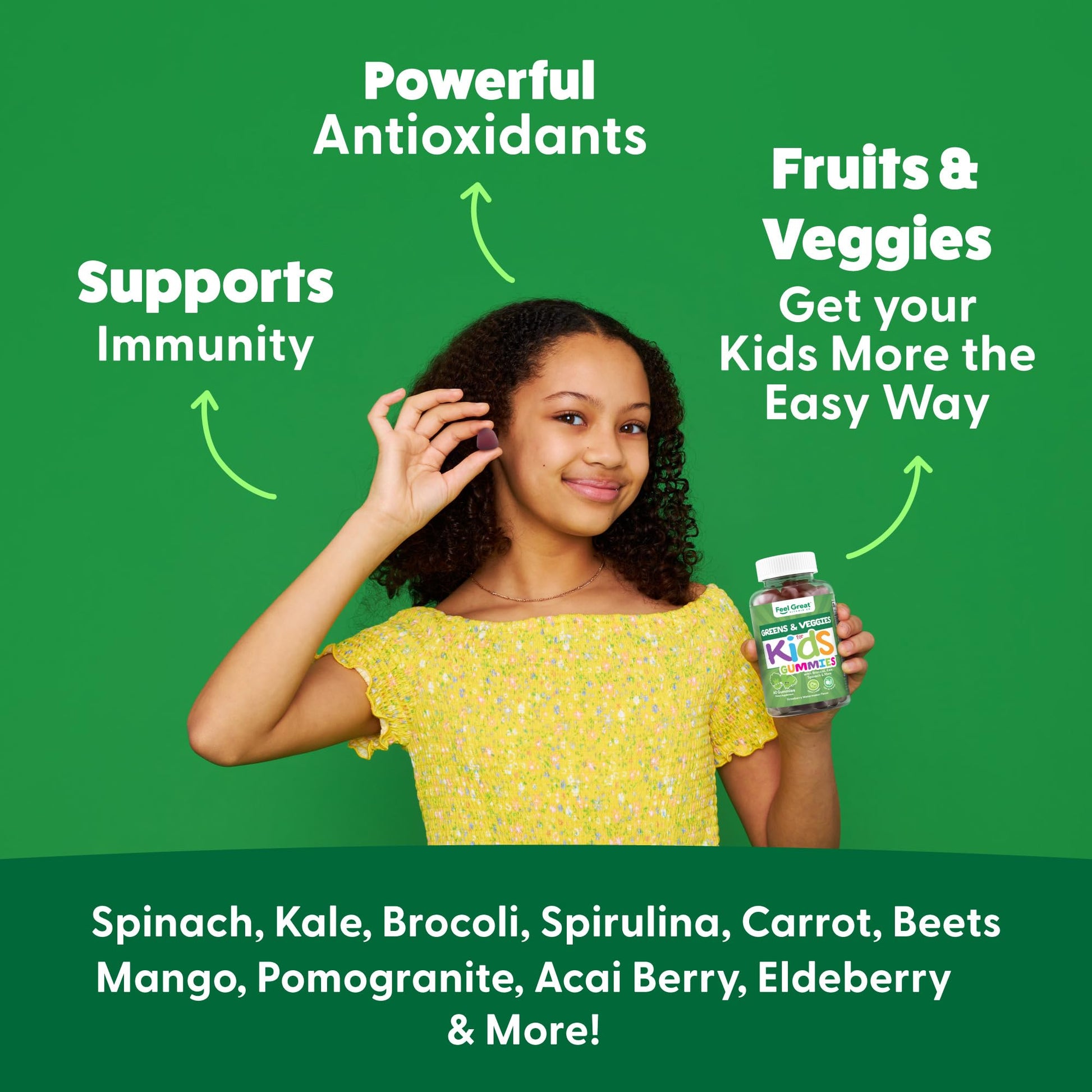 Feel Great Vitamin Co. Complete DHA Gummies for Kids | with Omega 3 6 9 + DHA, Vitamin C | Supports Healthy Brain Function, Vision & Heart Health | Gluten Free, Vegetarian | 60 Gummies Nirvana Guru