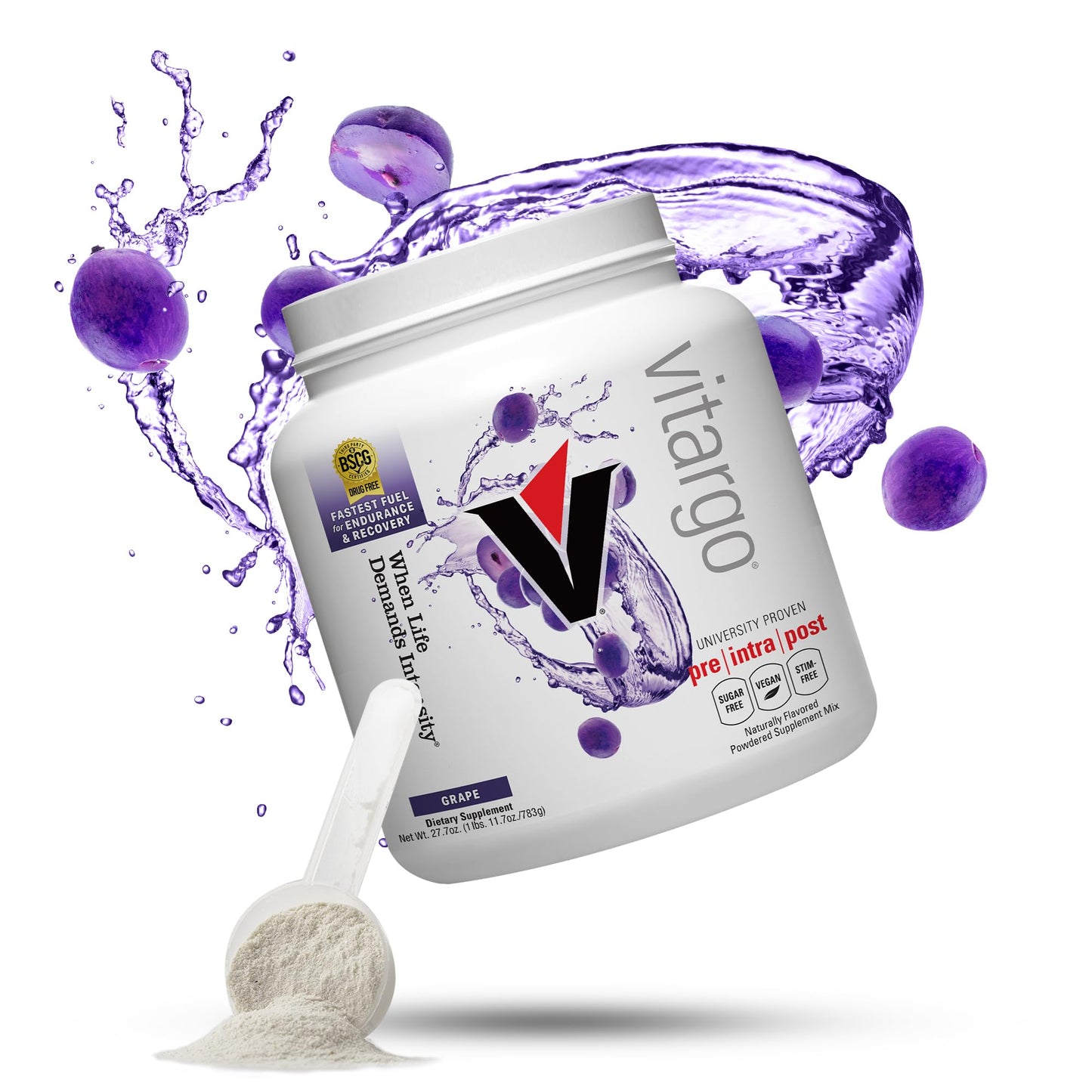 Vitargo Carbohydrate Powder, 2X Faster Absorbing, 4.4 LB Plain, Pre, Intra & Post, Sugar-Free Complex Carb Powder for Recovery, Endurance & Muscle Gain, Made in USA Nirvana Guru