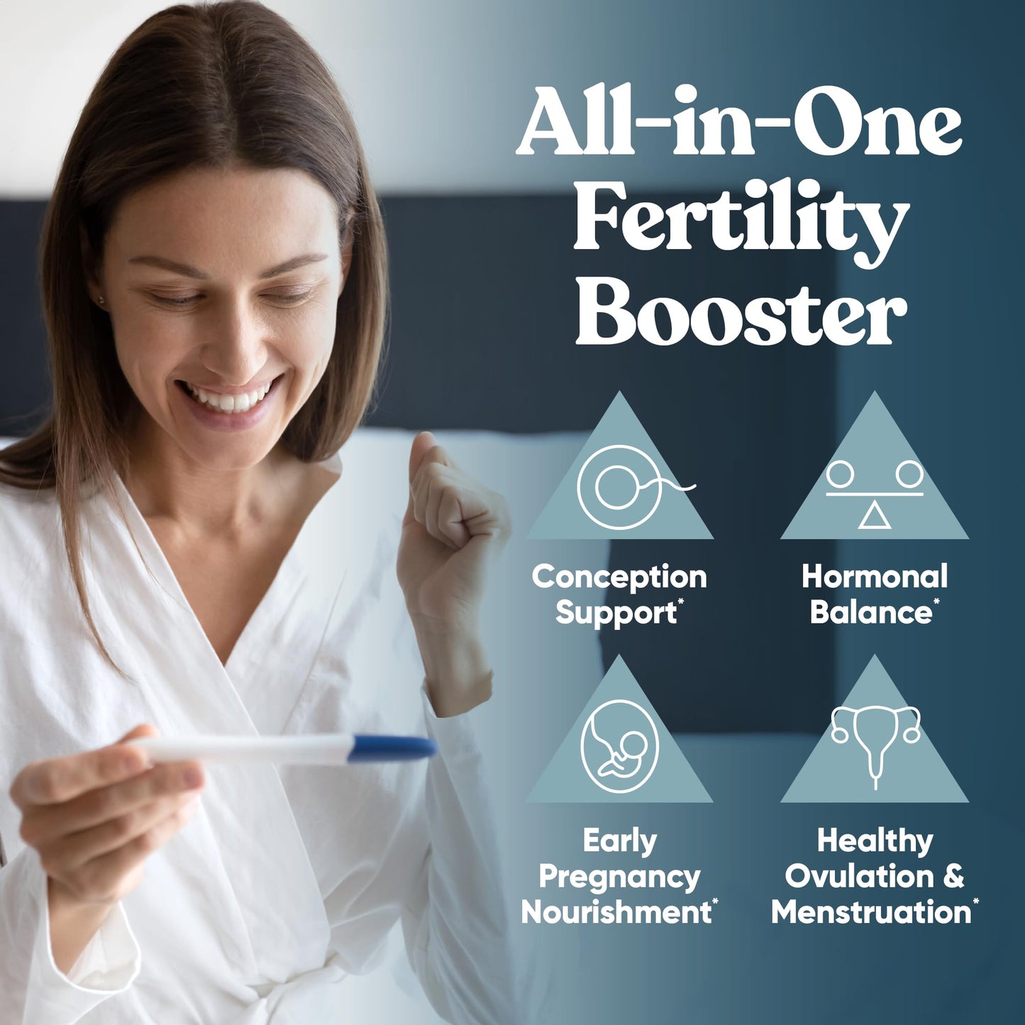 Conception Fertility Supplements for Women – Aids Ovulation, Hormonal Balance, & Regular Cycles – Prenatal Vitamin Support with Myo-Inositol, Folate, Folic Acid, Vitex – 60 Vegetarian Soft Capsules Nirvana Guru