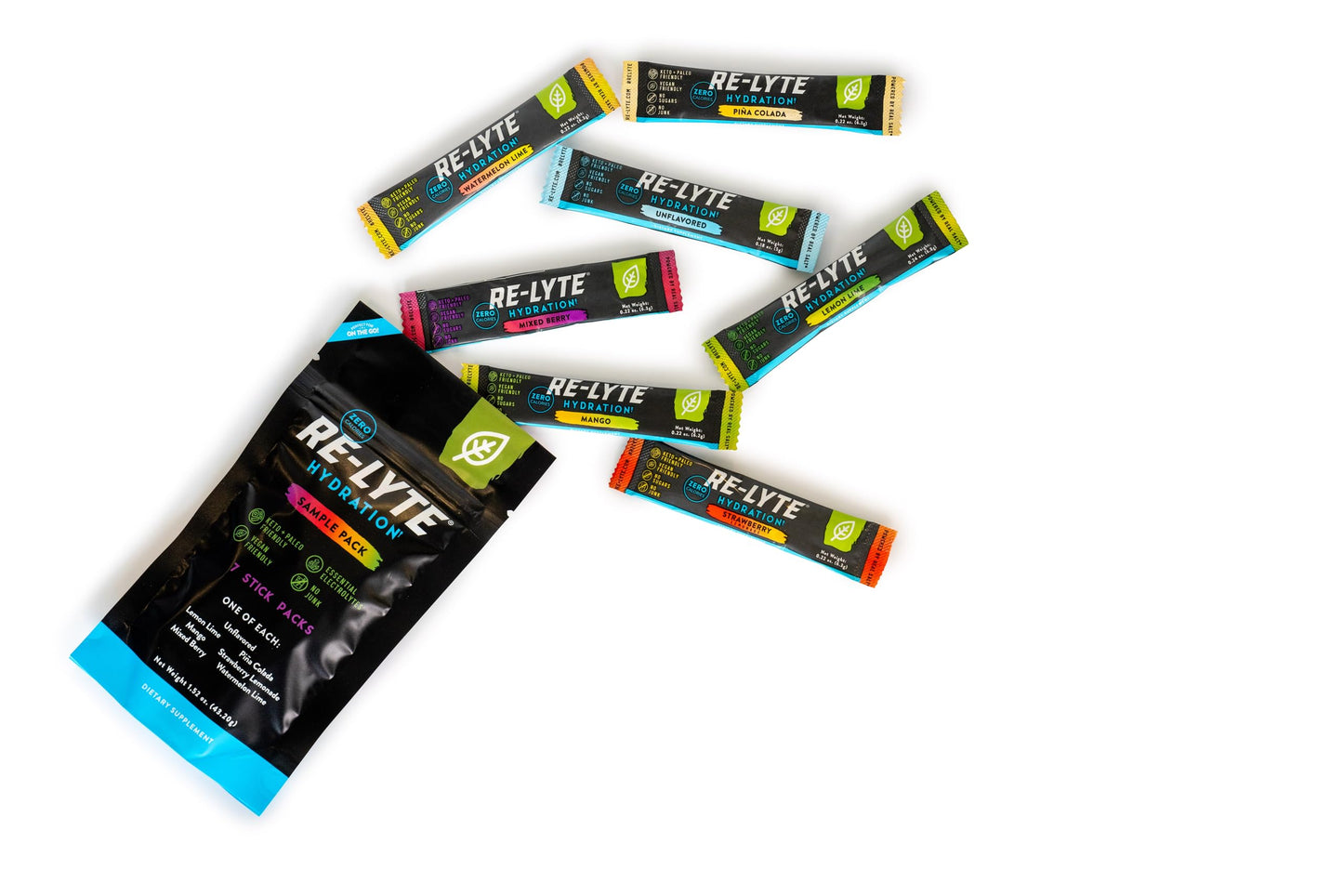 REDMOND Re-Lyte Hydration Electrolyte Powder Mix, Variety Pack, 30 Stick Packs Nirvana Guru