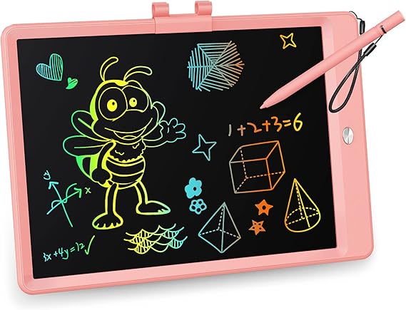 KOKODI LCD Writing Tablet, Valentines Day Gifts for Kids,10 Inch Colorful Toddler Doodle Board Drawing Tablet, Erasable Reusable Electronic Drawing Pads, Educational and Learning Toy for Kids nirvanaguru