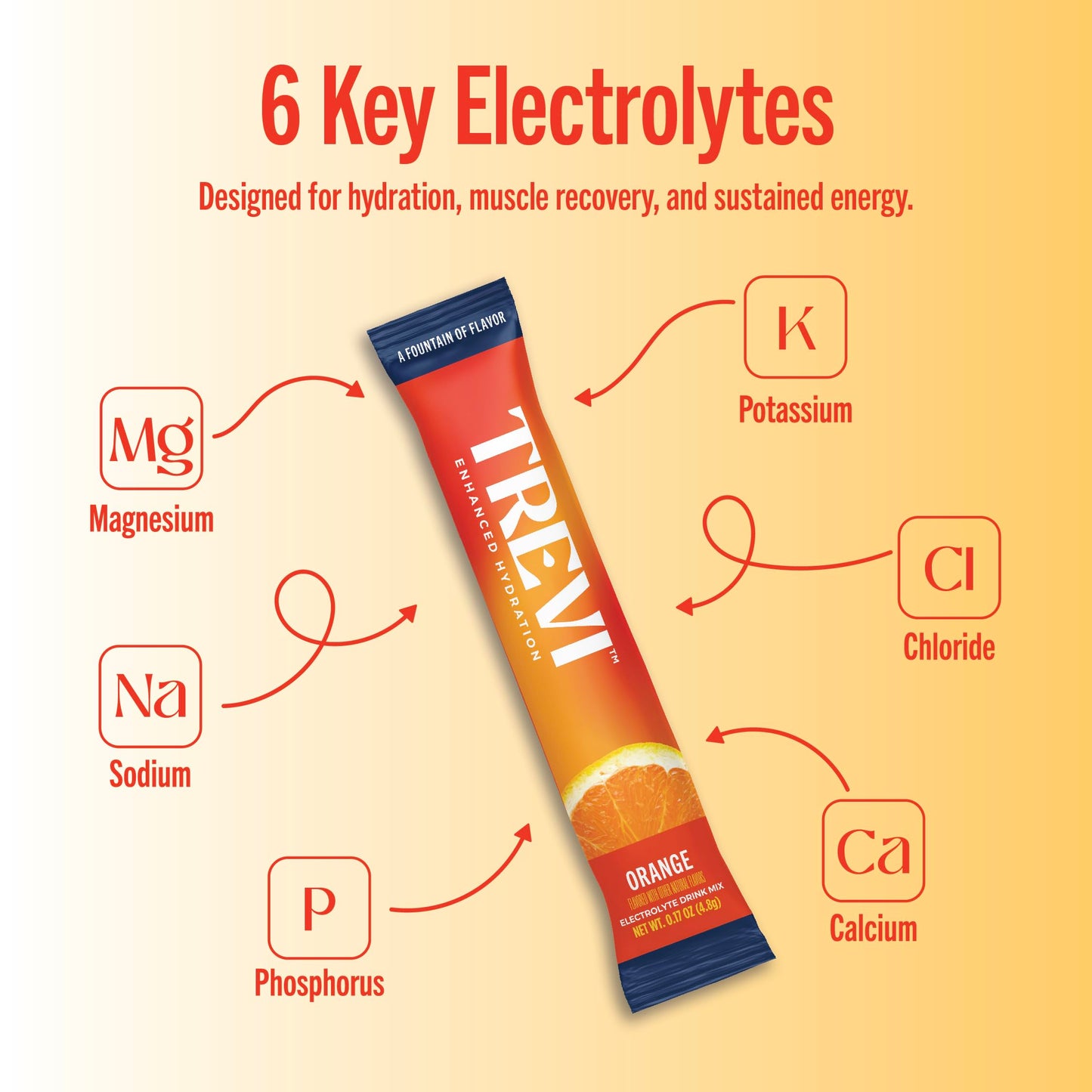 TREVI™ Sugar Free Electrolytes - Drink Mix Hydration Powder Packets - 28 Count - Variety Pack 1