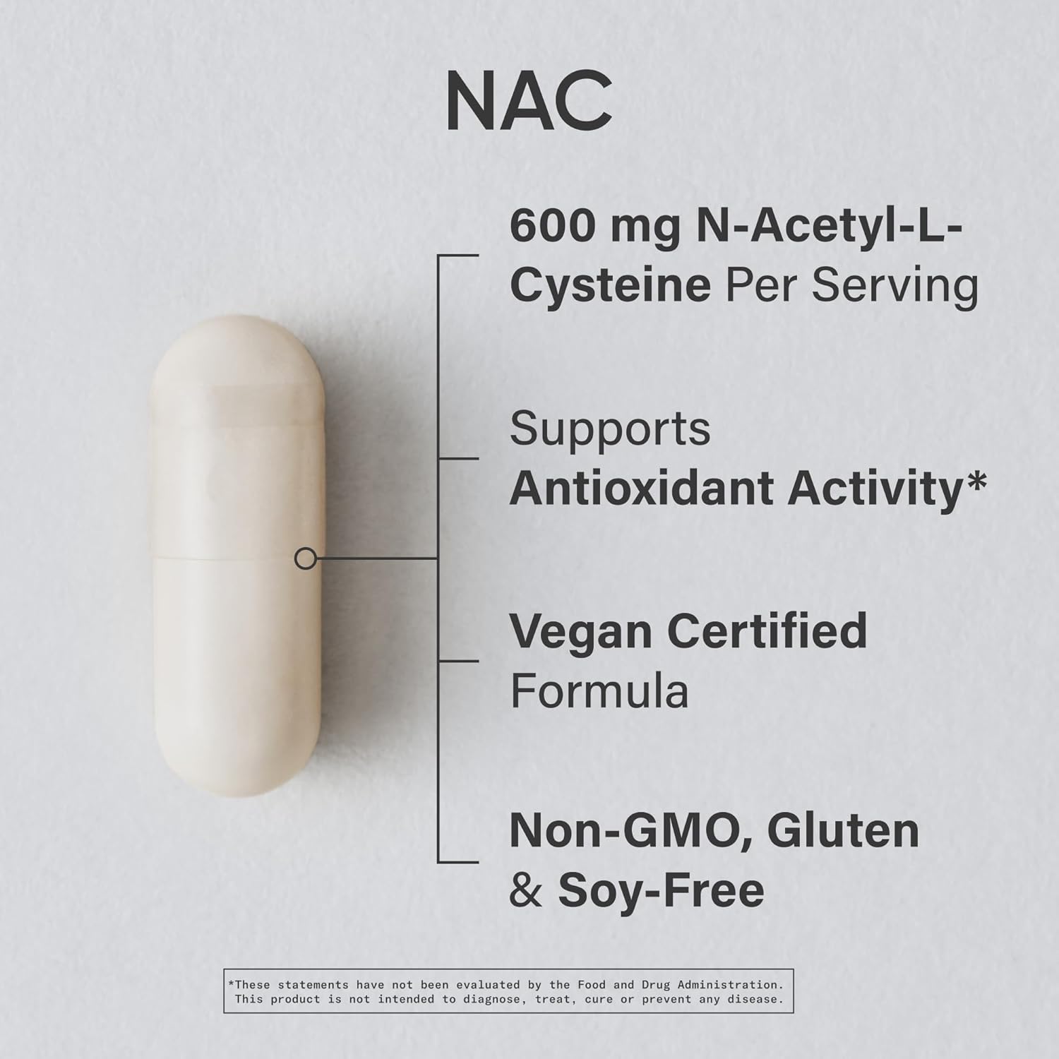 Sports Research N-Acetyl L-Cysteine (NAC) 600mg, 90 Veggie Capsules - Vegan, Non-GMO, Gluten Free. Lemon Aroma - Nirvana Guru