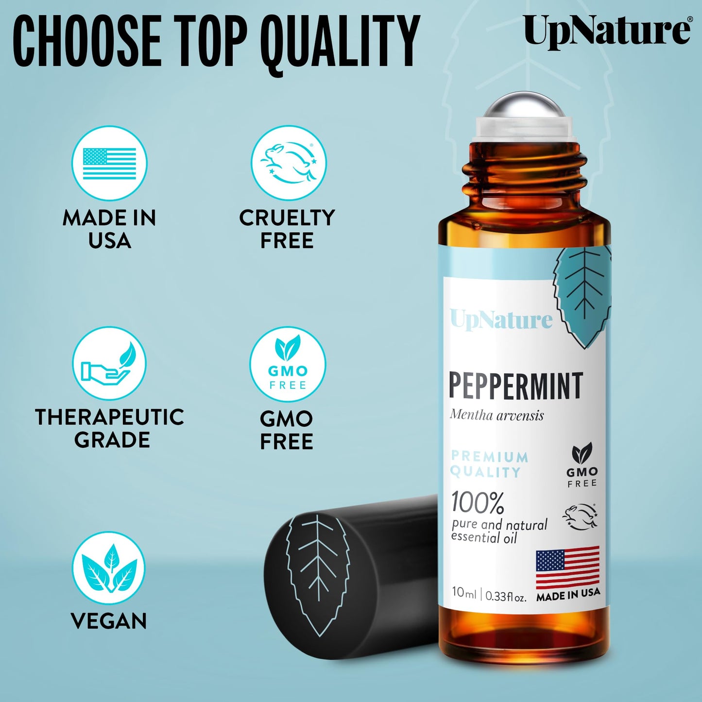 UpNature Lavender Essential Oil Pure Roll On - 100% Natural Lavender Oil for Skin
