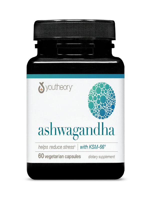 Youtheory Ashwagandha - 1,000 mg - Stress Support Supplement - Cortisol Support Supplement - Gluten, Dairy & Soy Free - 60 Vegetarian Capsules - Nirvana Guru