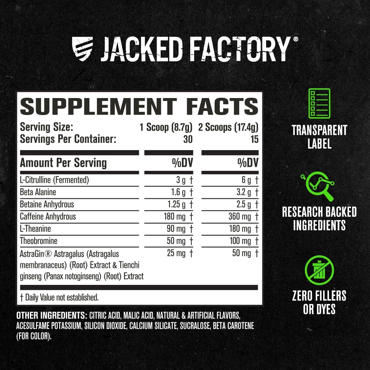 Jacked Factory NITROSURGE Pre Workout Supplement - Energy Booster, Instant Strength Gains, Clear Focus & Intense Pumps - NO Booster & Powerful Preworkout Energy Powder - 30 Servings, Blue Raspberry