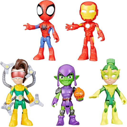 Spidey and his Amazing Friends Marvel, Friends & Foes Pack, 5 Action Figures, 4-Inch, Preschool Super Hero Toys for Kids Ages 3 and Up Nirvana Guru