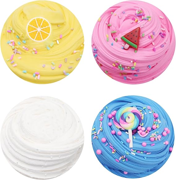 7 Pack Cake Butter Slime Kits, Soft and Non-Sticky Slime Kit Party Favors for Girls and Boys nirvanaguru