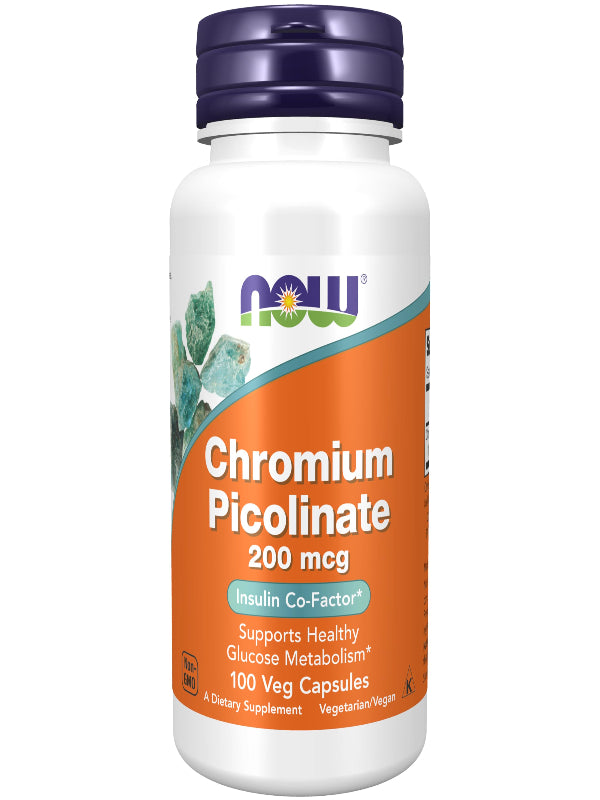 NOW Supplements, Chromium Picolinate 200 mcg, Insulin Co-Factor*, 250 Veg Capsules Nirvana Guru
