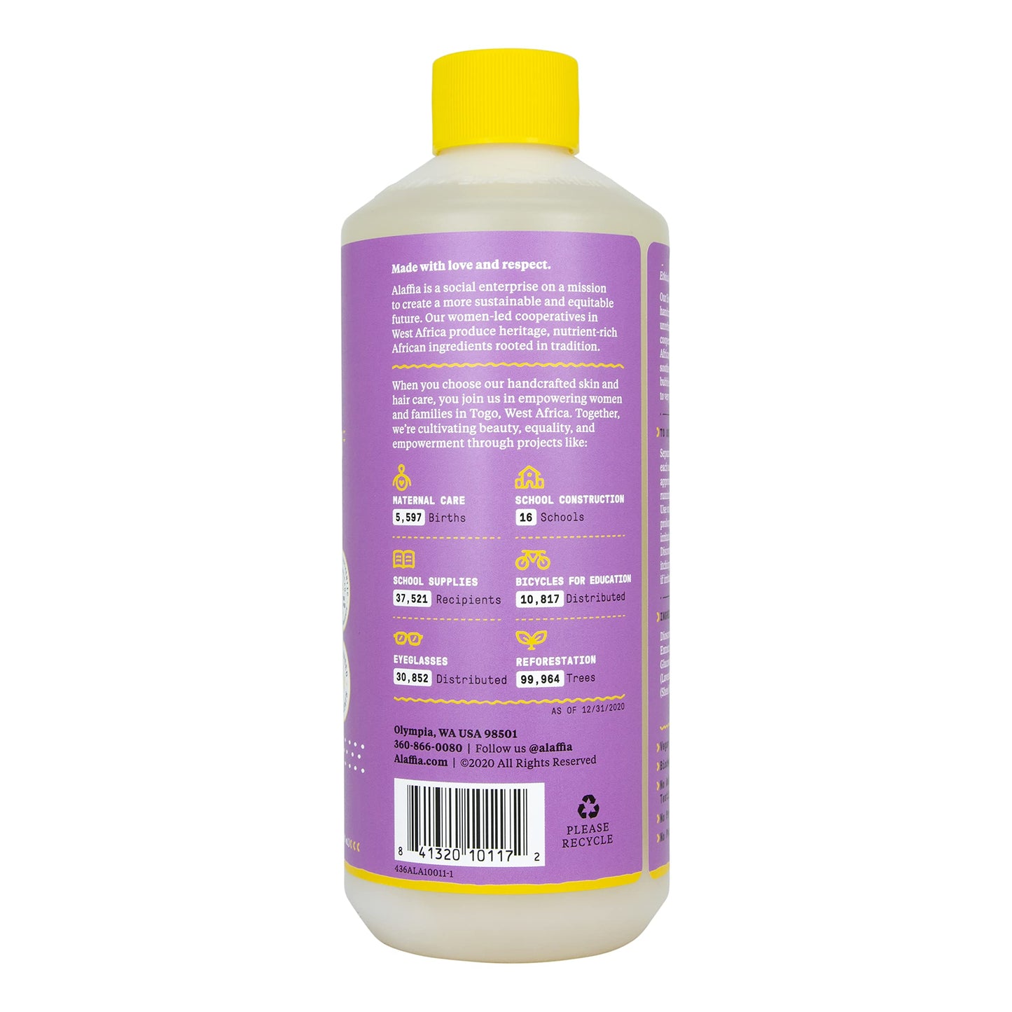 Alaffia Everyday Shea Bubble Bath, Soothing Support for Deep Relaxation and Soft Moisturized Skin, Made with Fair Trade Shea Butter, Cruelty Free, No Parabens, Vegan, Lavender, 16 Fl Oz - Nirvana Guru