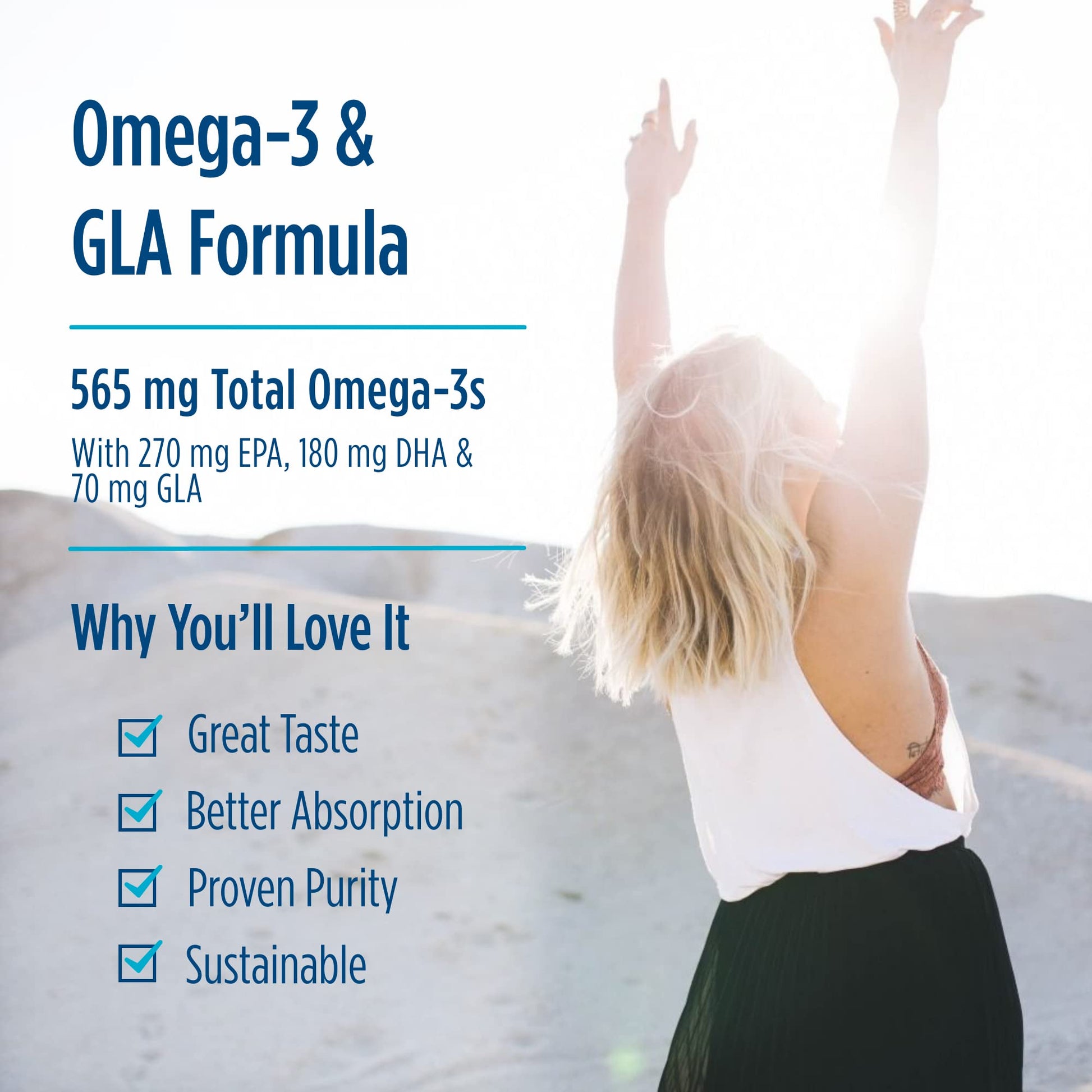 Nordic Naturals Complete Omega, Lemon Flavor - 180 Soft Gels - 565 mg Omega-3 - EPA & DHA with Added GLA - Healthy Skin, Cognition, & Positive Mood - Non-GMO - 90 Servings - Nirvana Guru