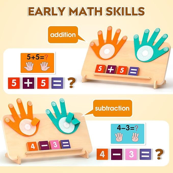 Preschool Learning Toys for Toddlers 2-4, Educational Math manipulatives Number Counting Blocks for Kids, Montessori Toys for 3-5 Year Old Boys Girls Birthday Gifts nirvanaguru