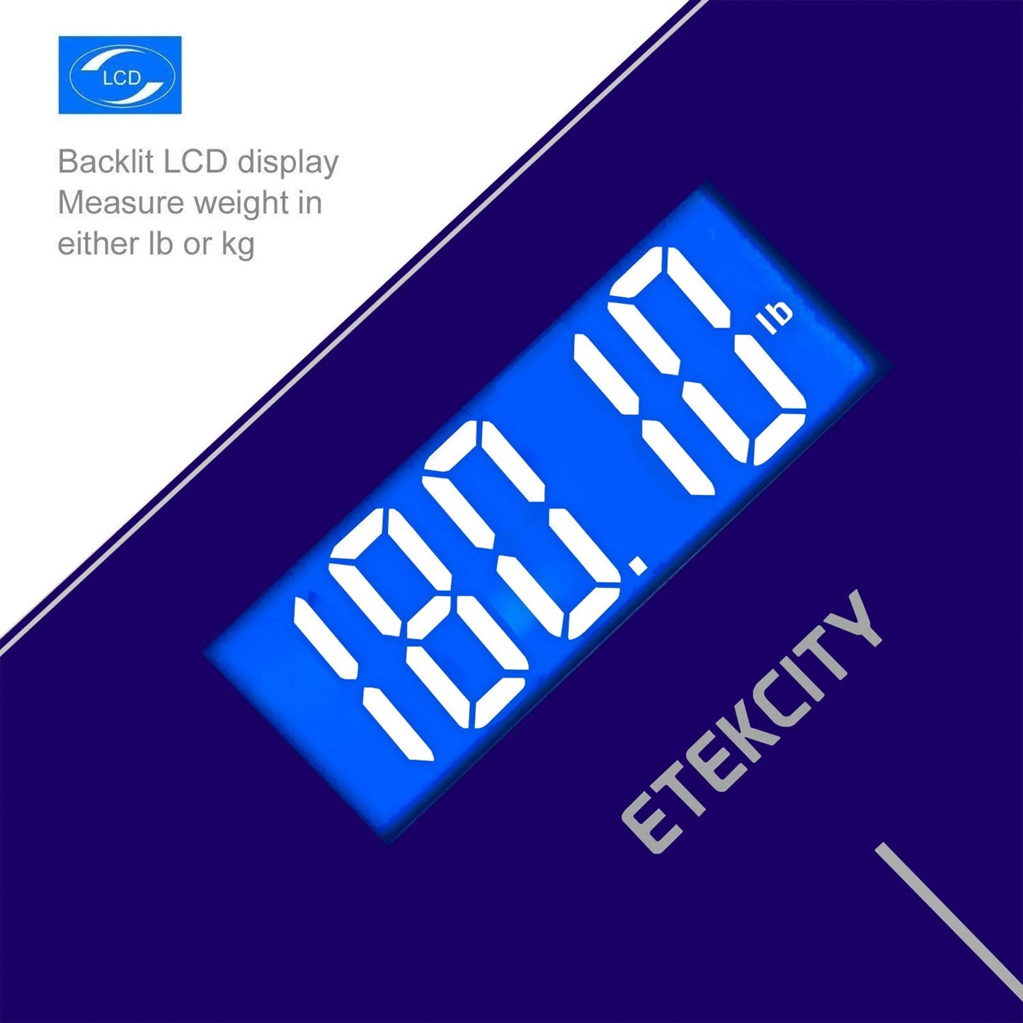 Etekcity Digital Body Weight Bathroom Scale, Large Blue LCD Backlight Display, High Precision Measurements,6mm Tempered Glass, 400 Pounds Nirvana Guru