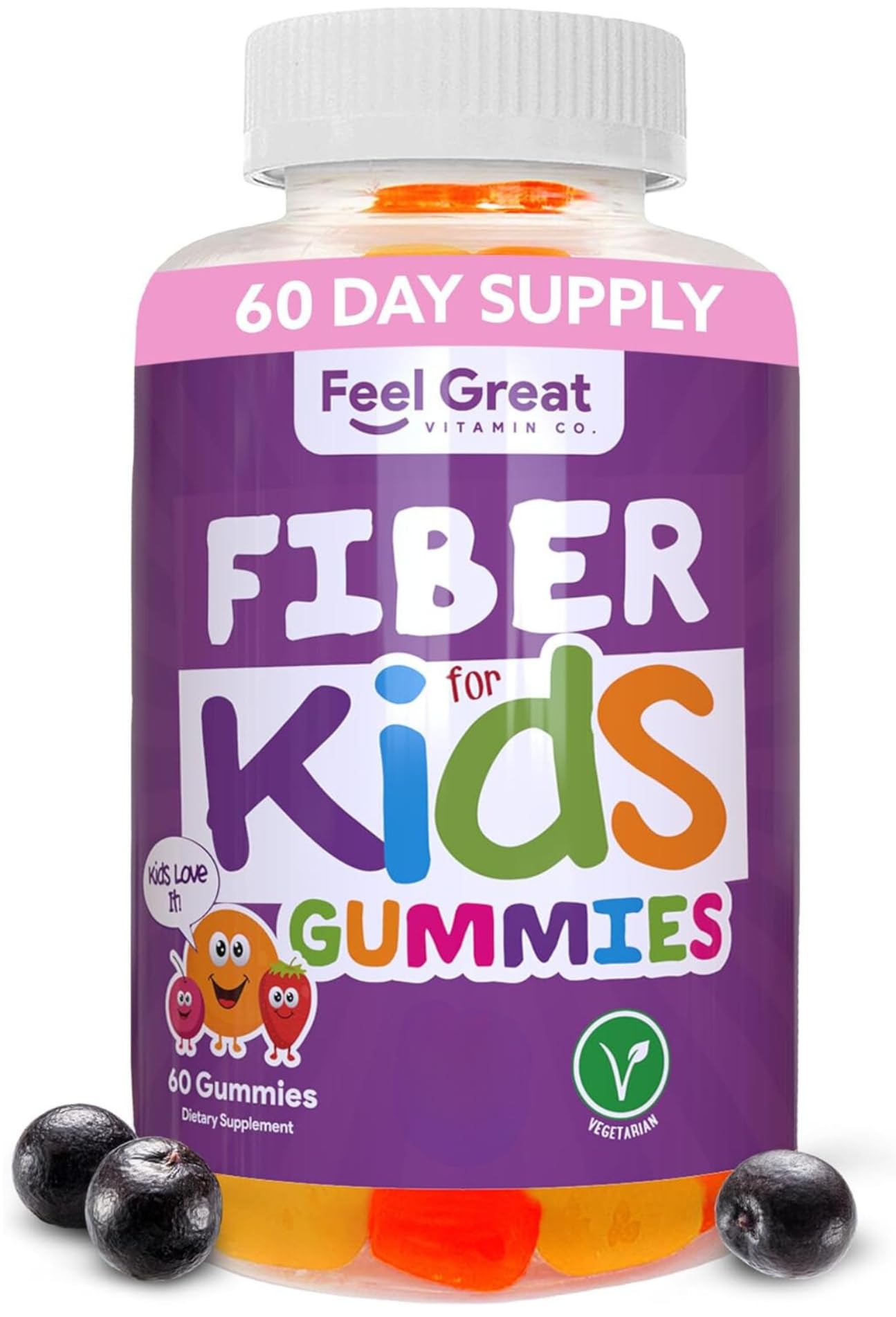 Feel Great Vitamin Co. Complete DHA Gummies for Kids | with Omega 3 6 9 + DHA, Vitamin C | Supports Healthy Brain Function, Vision & Heart Health | Gluten Free, Vegetarian | 60 Gummies Nirvana Guru