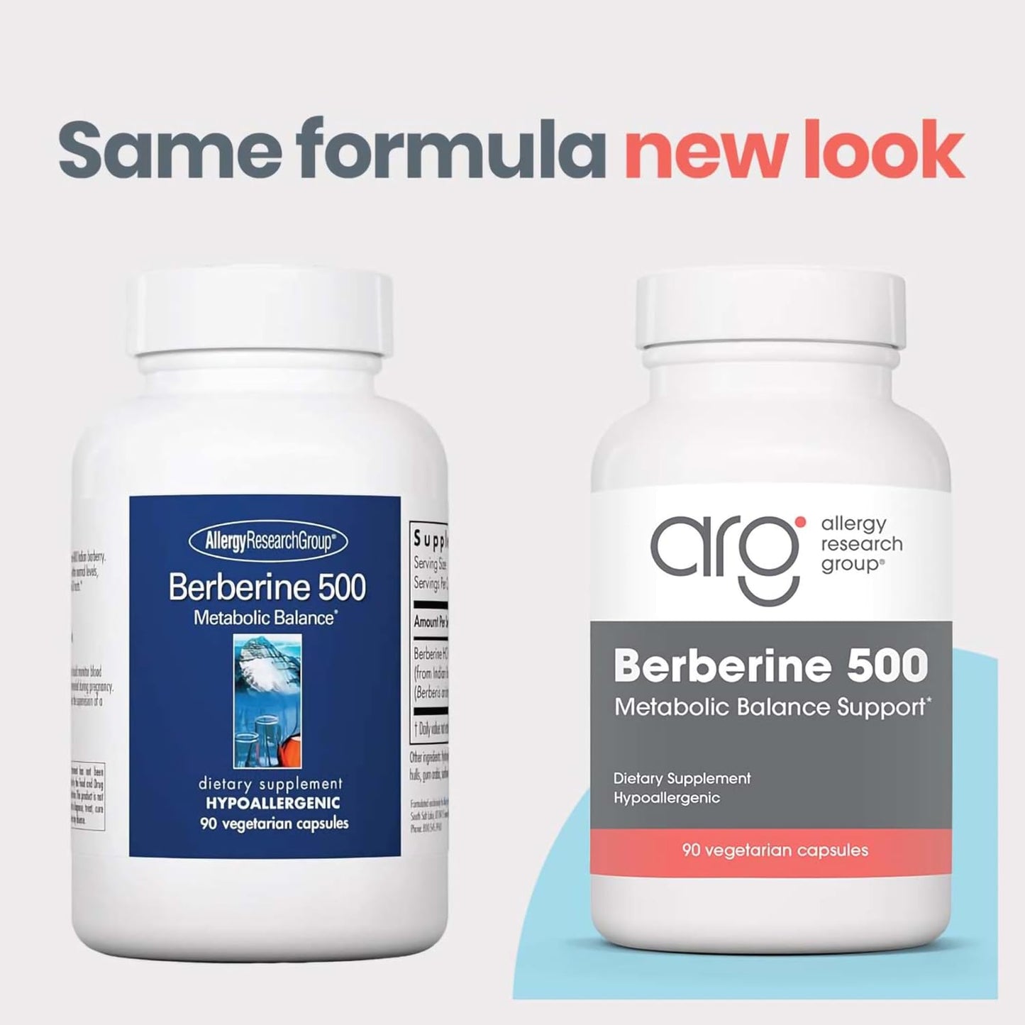 Allergy Research Group Berberine 500mg Supplement - Multi-Faceted Metabolic Support, Supports Healthy Cholesterol, Indian Barberry Root, Hypoallergenic, Vegetarian Capsules - 90 Count Nirvana Guru