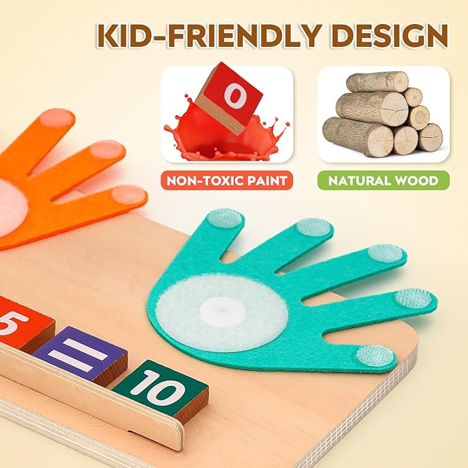 Preschool Learning Toys for Toddlers 2-4, Educational Math manipulatives Number Counting Blocks for Kids, Montessori Toys for 3-5 Year Old Boys Girls Birthday Gifts nirvanaguru